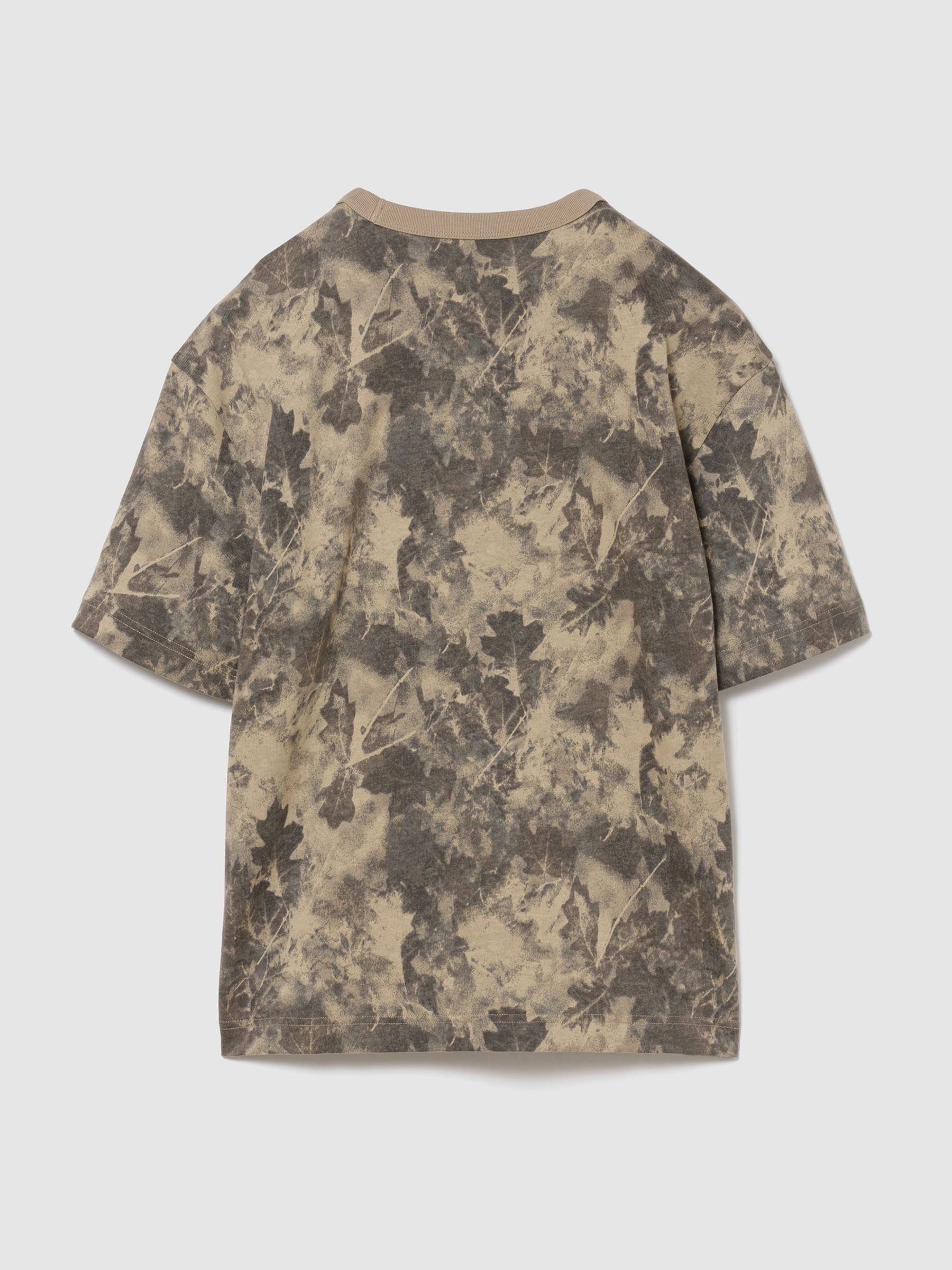 Brown Camouflage Heavyweight Boxy Short Sleeve T-Shirt - Image 2 of 2 Brown Camouflage Heavyweight Boxy Short Sleeve T-Shirt - Image 2 of 2