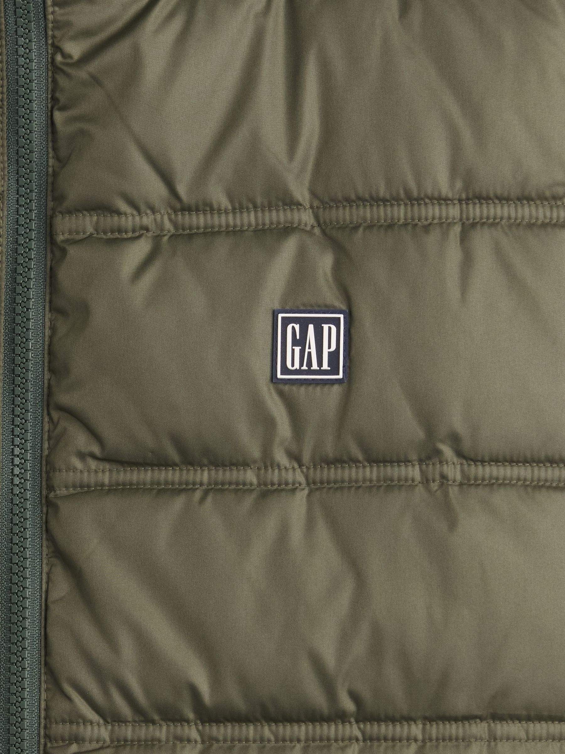 Green Relaxed Puffer Jacket - Image 4 of 4 Green Relaxed Puffer Jacket - Image 4 of 4