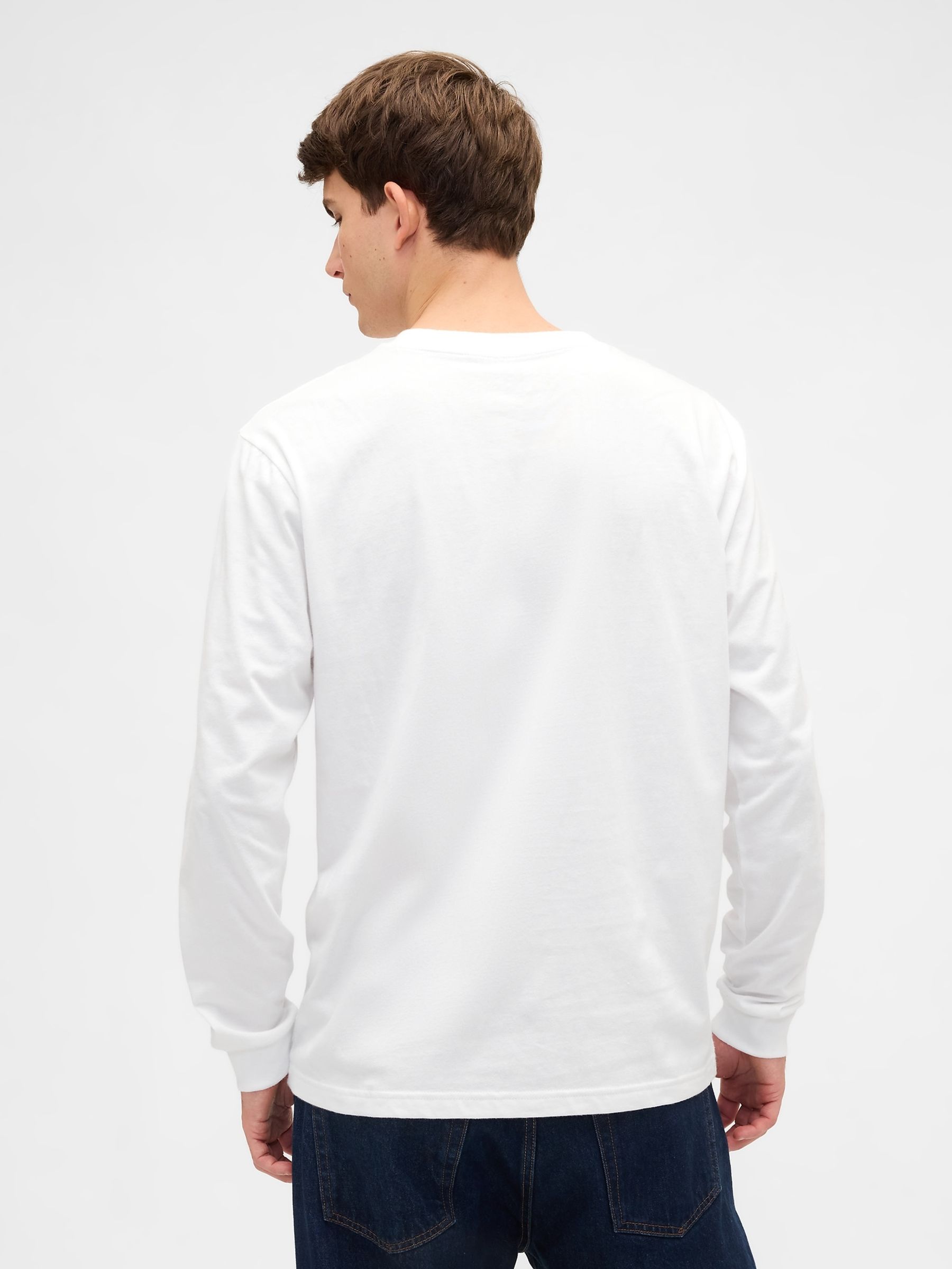 White Long Sleeve T-Shirt - Image 2 of 3