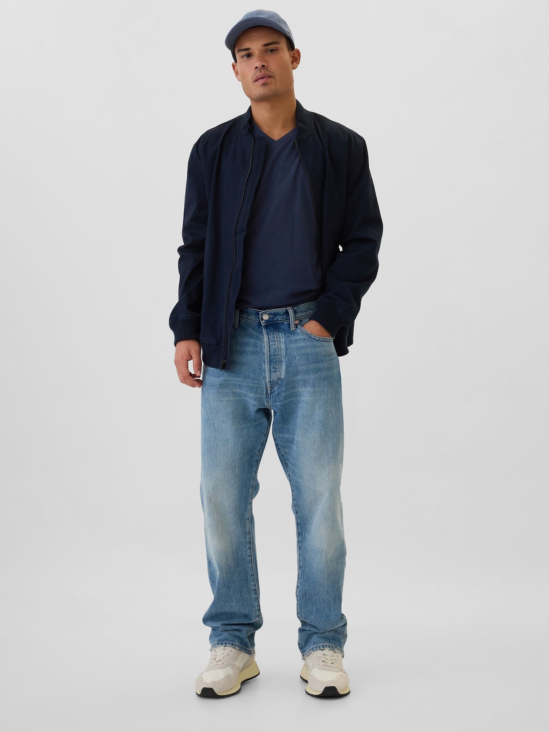 Blue EverydaySoft Mini-Logo V-Neck T-Shirt - Image 3 of 4
