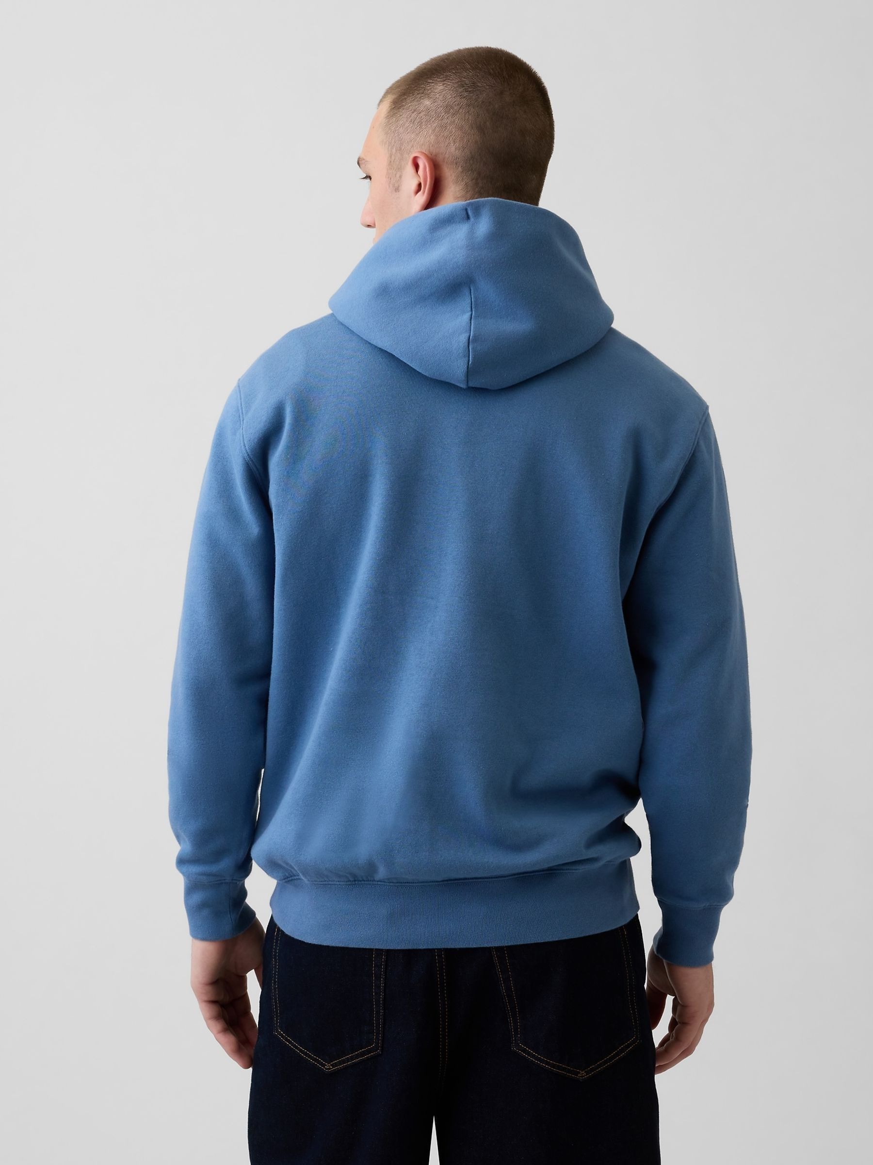 Blue VintageSoft Arch Logo Hoodie - Image 2 of 4