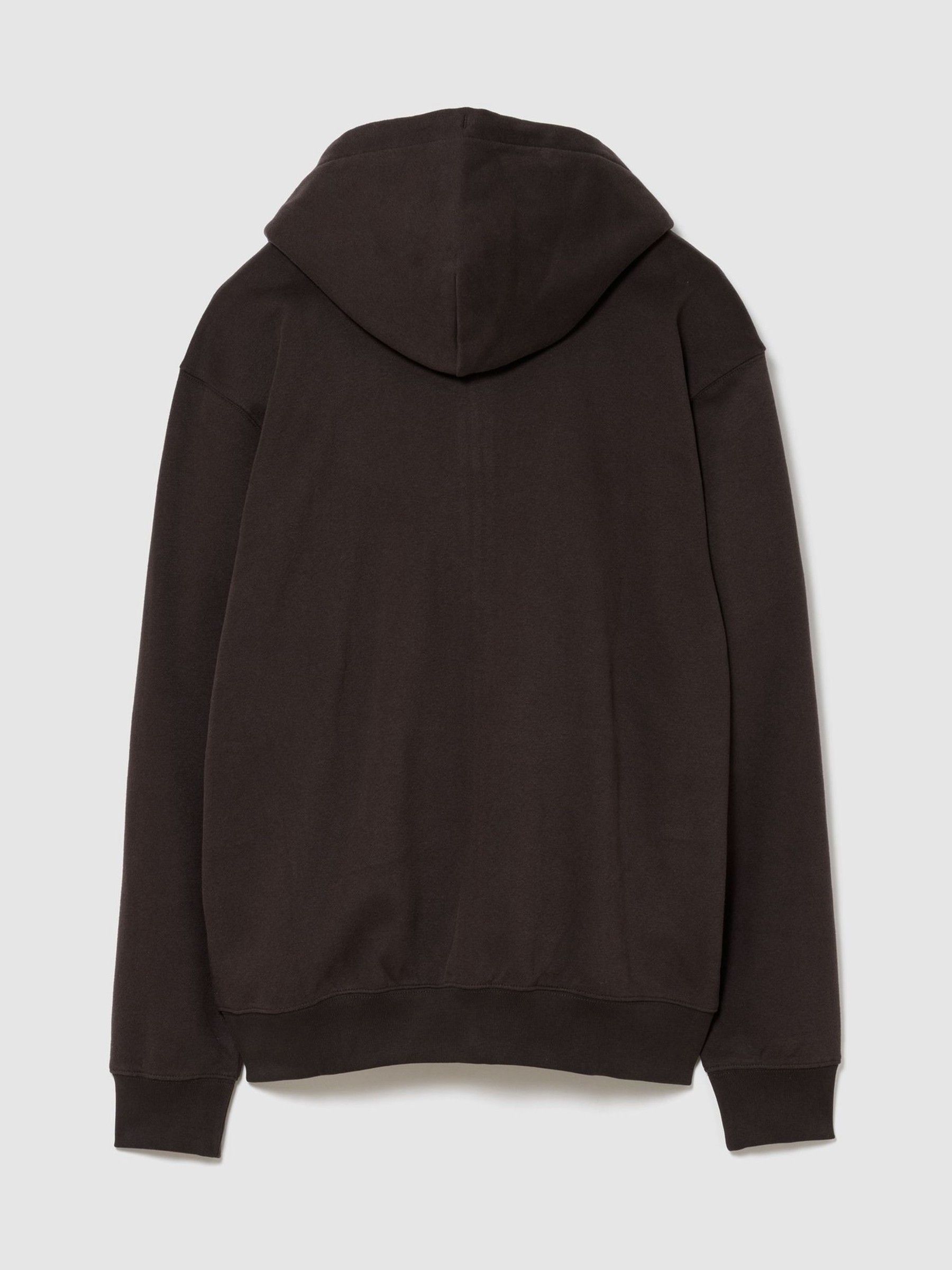 Chocolate Brown Vintage Soft Arch Logo Zip-up Hoodie - Image 2 of 3 Chocolate Brown Vintage Soft Arch Logo Zip-up Hoodie - Image 2 of 3