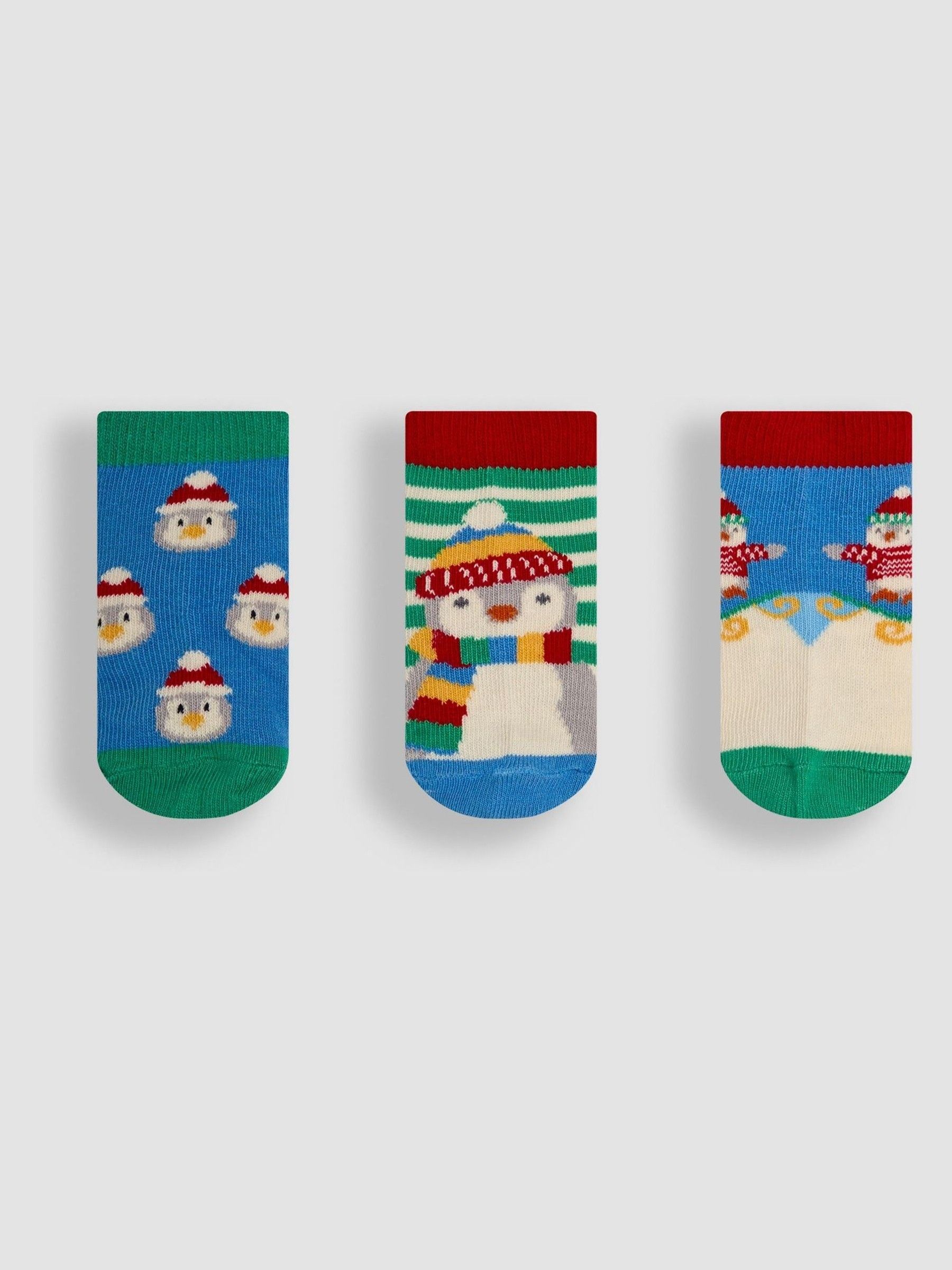 Multi Christmas Socks 3 Pack - Image 2 of 5