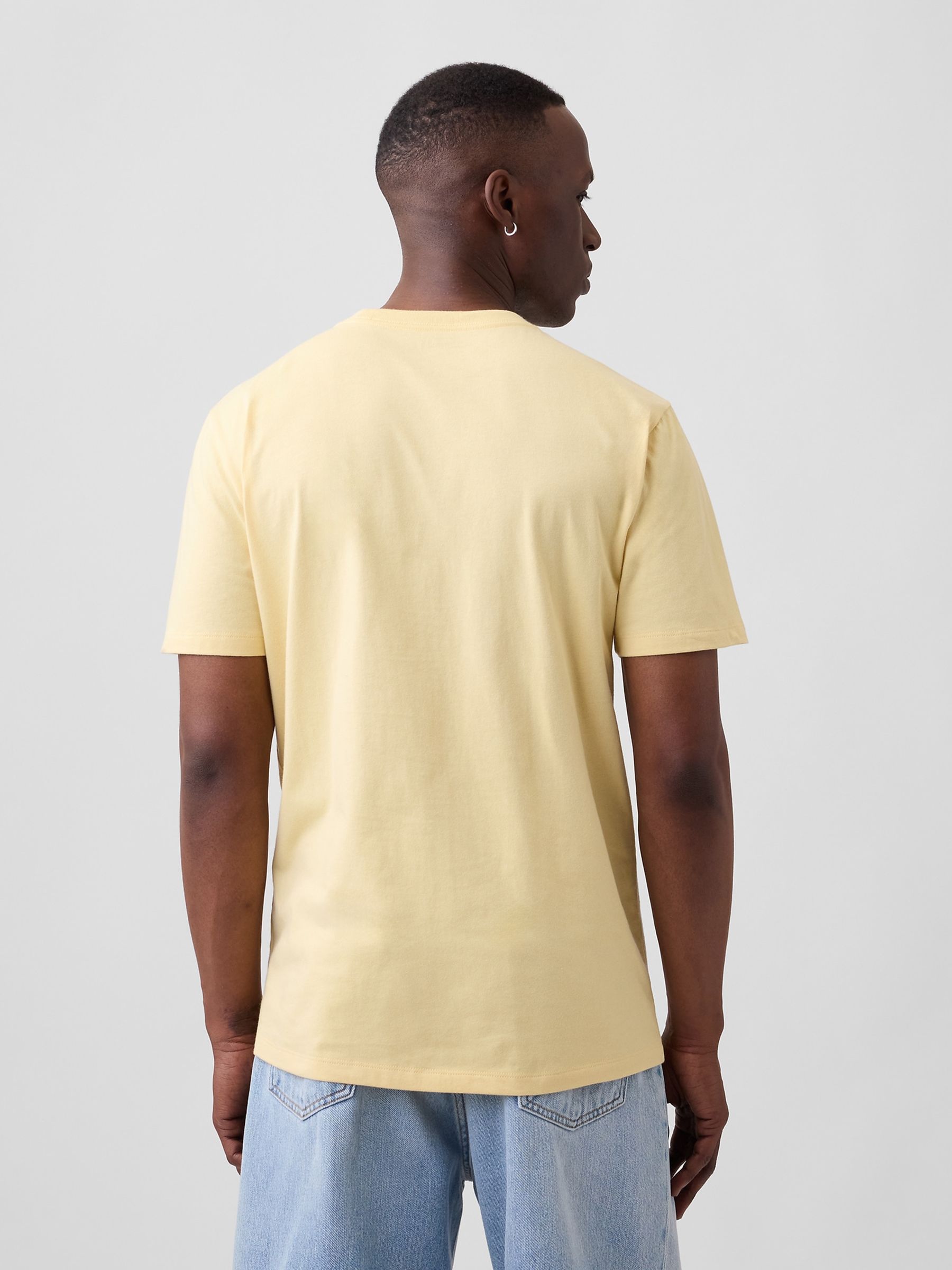 Yellow Everyday Soft Crew Neck T-Shirt - Image 2 of 5