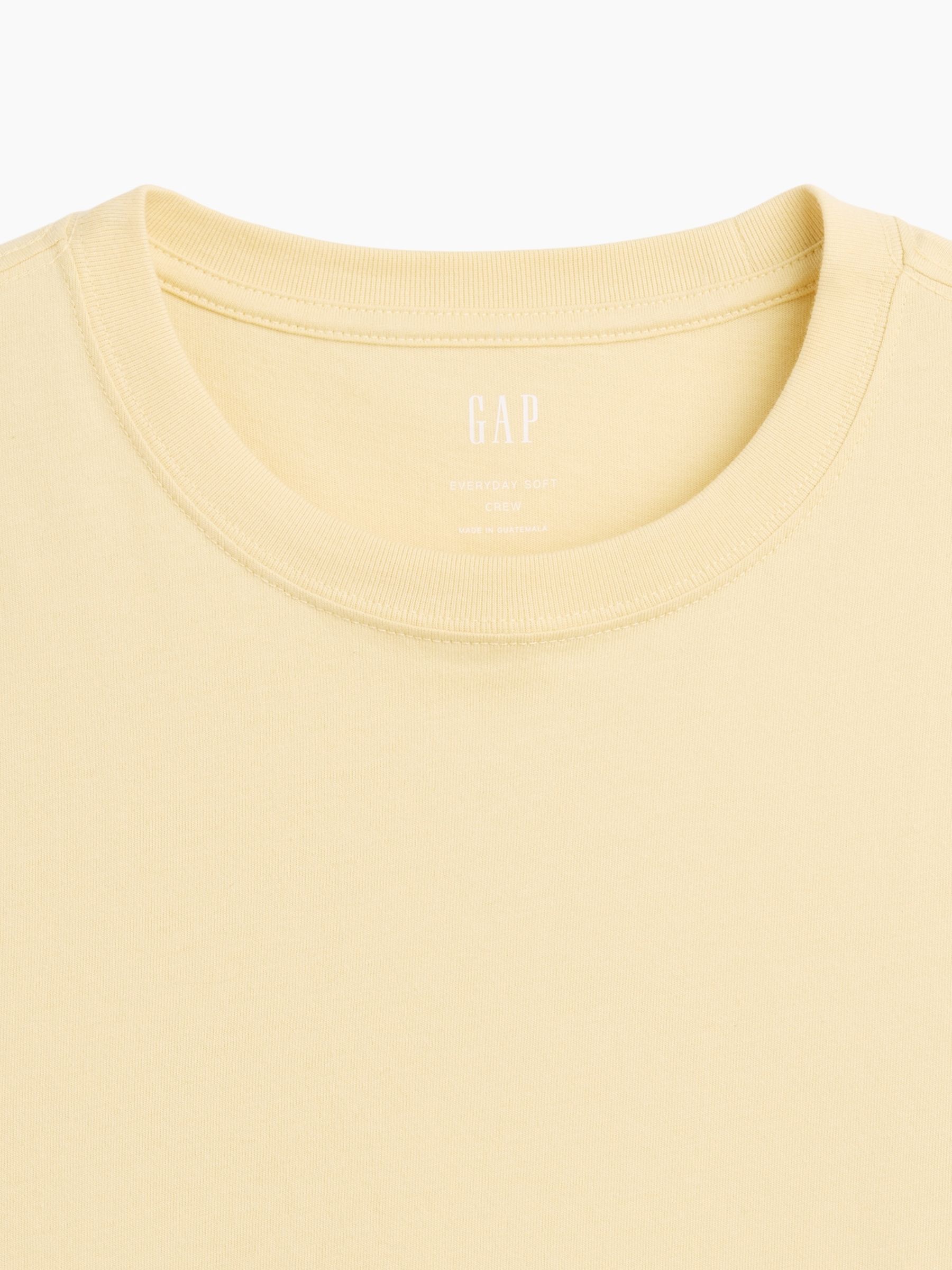 Yellow Everyday Soft Crew Neck T-Shirt - Image 5 of 5