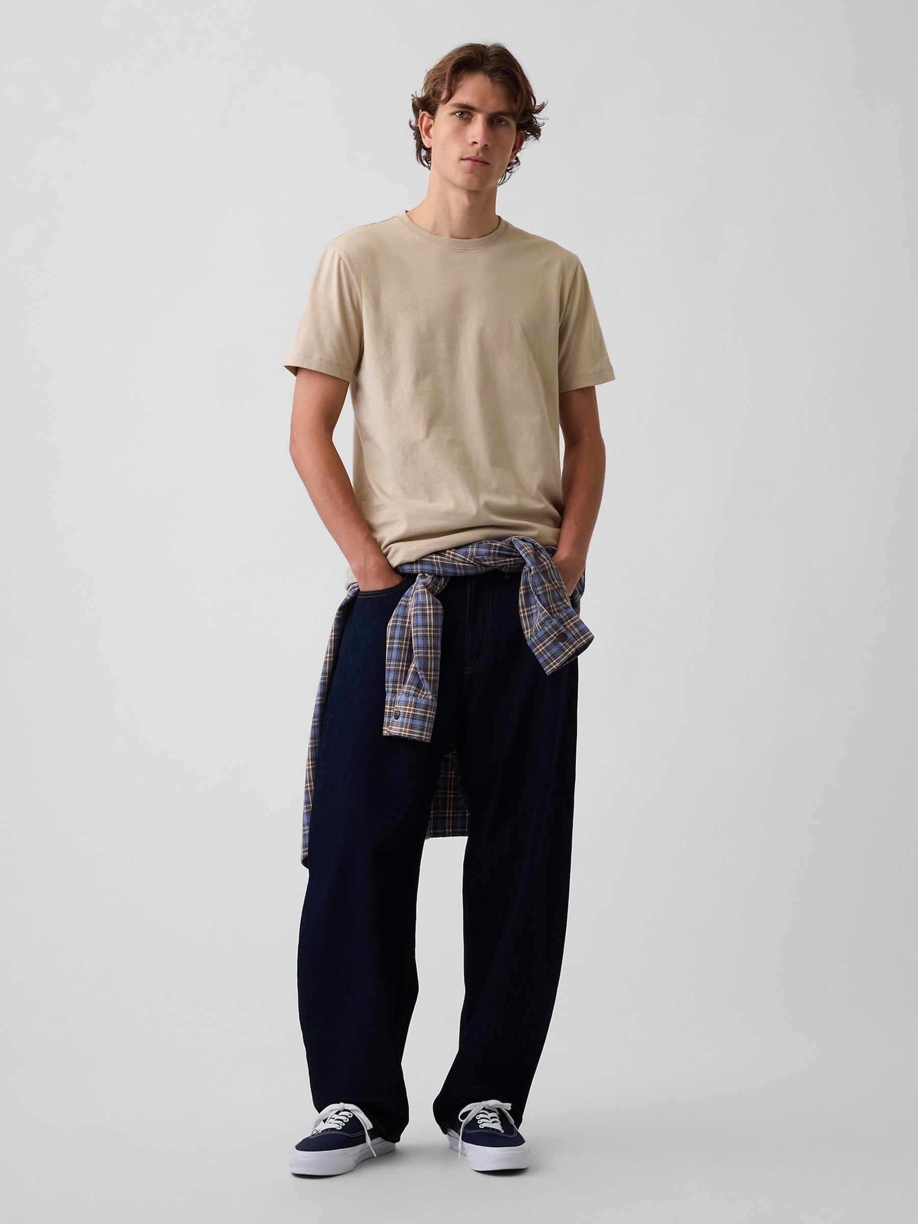 Beige Classic Short Sleeve T-Shirt - Image 3 of 4