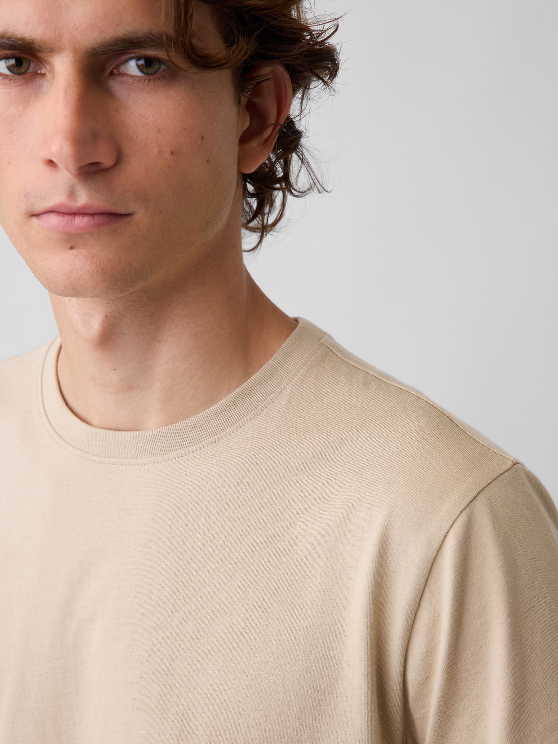 Beige Classic Short Sleeve T-Shirt - Image 4 of 4
