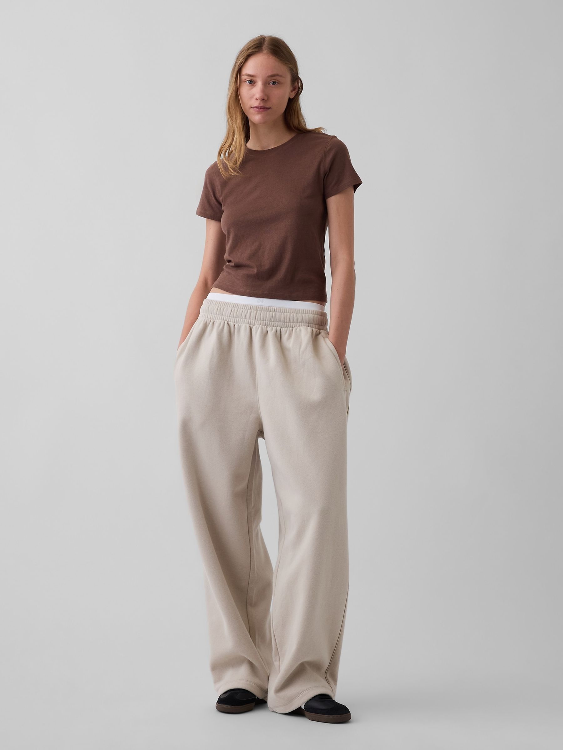 Beige Vintage Soft Baggy Joggers - Image 5 of 6