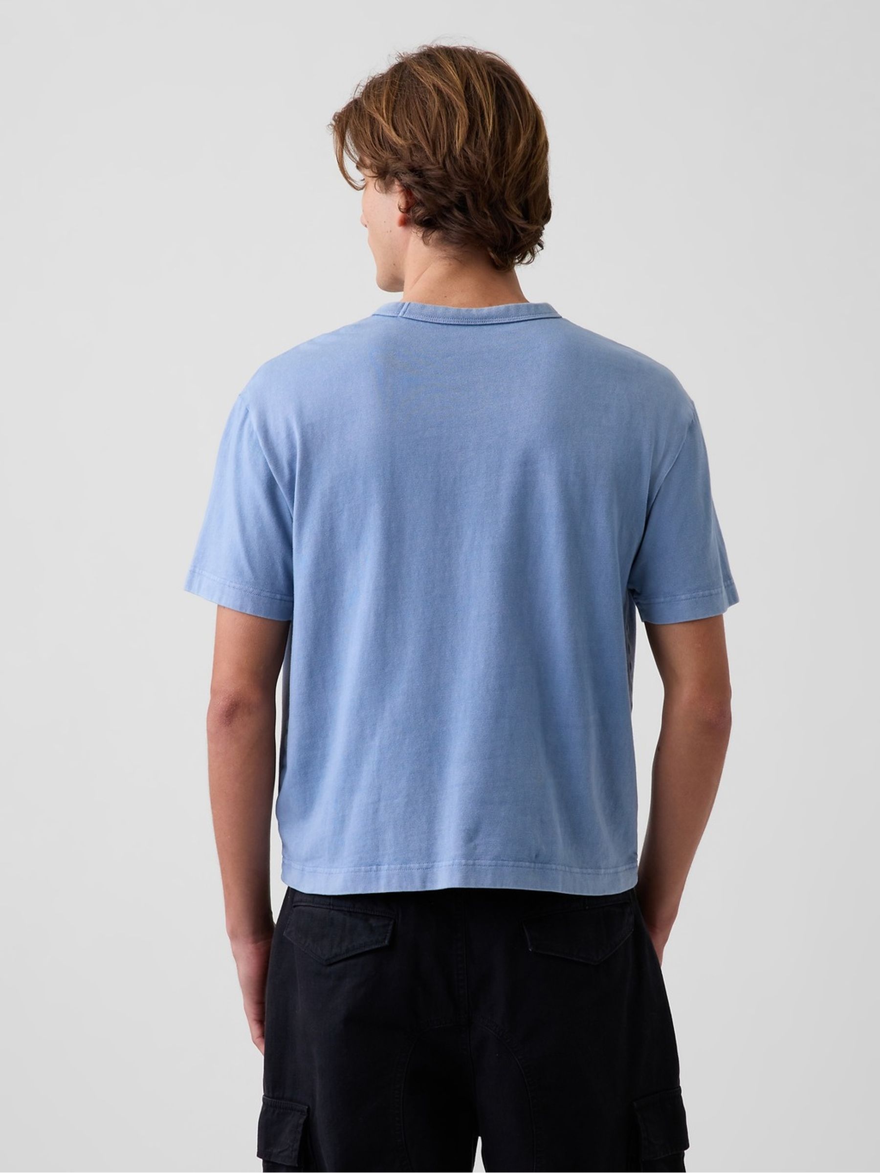 Blue Heavyweight Boxy T-Shirt - Image 2 of 5