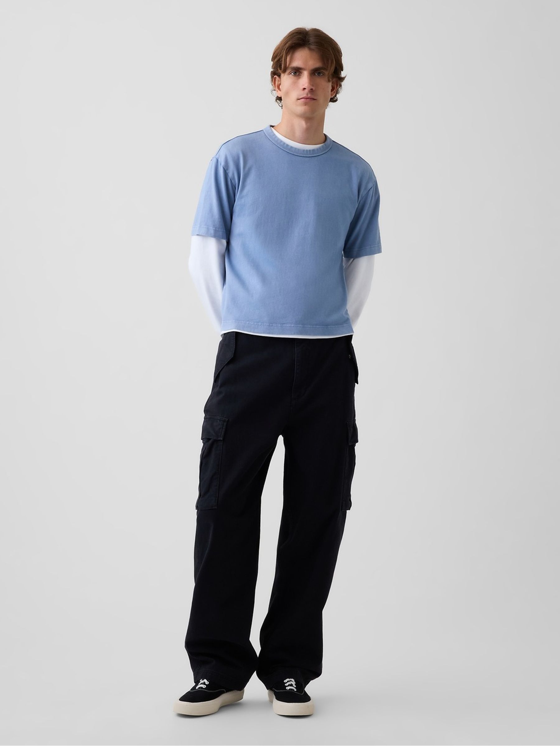 Blue Heavyweight Boxy T-Shirt - Image 3 of 5