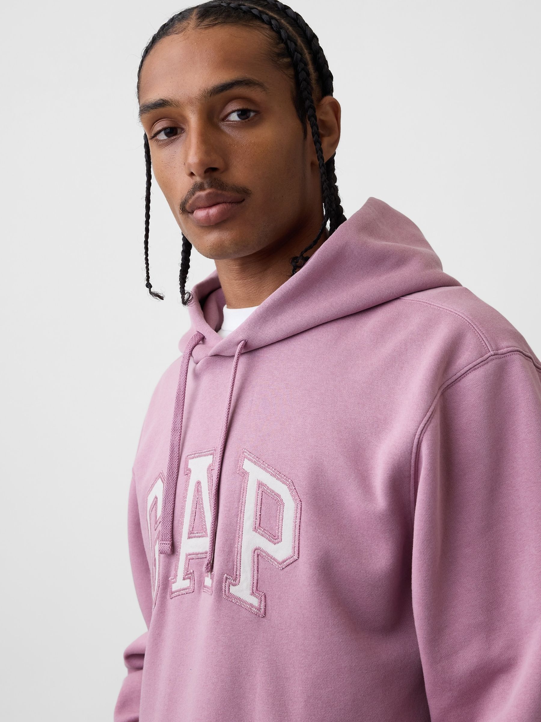 Pink VintageSoft Arch Logo Hoodie - Image 4 of 4