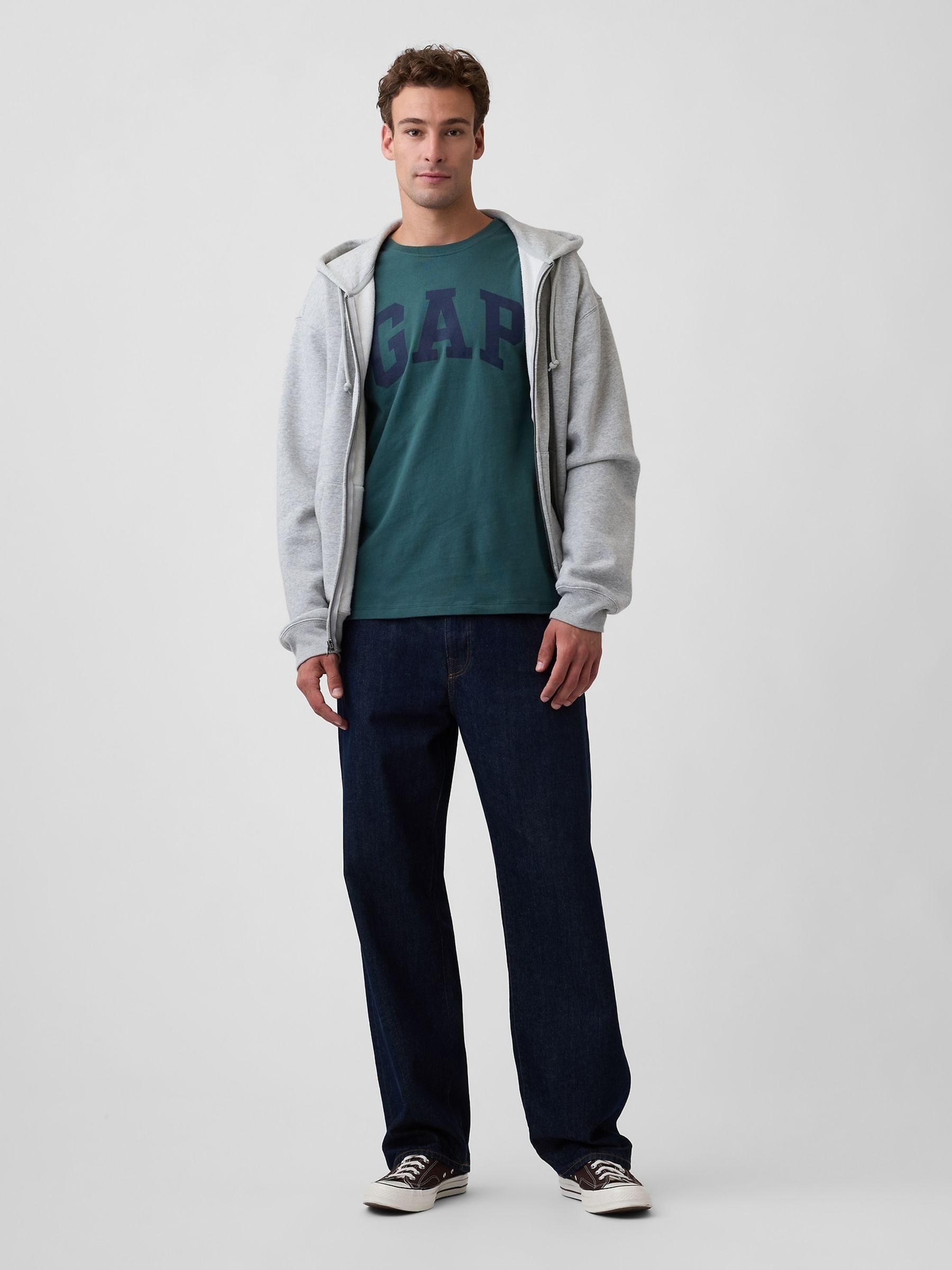 Dark Teal Everyday Soft Logo T-Shirt - Image 3 of 5