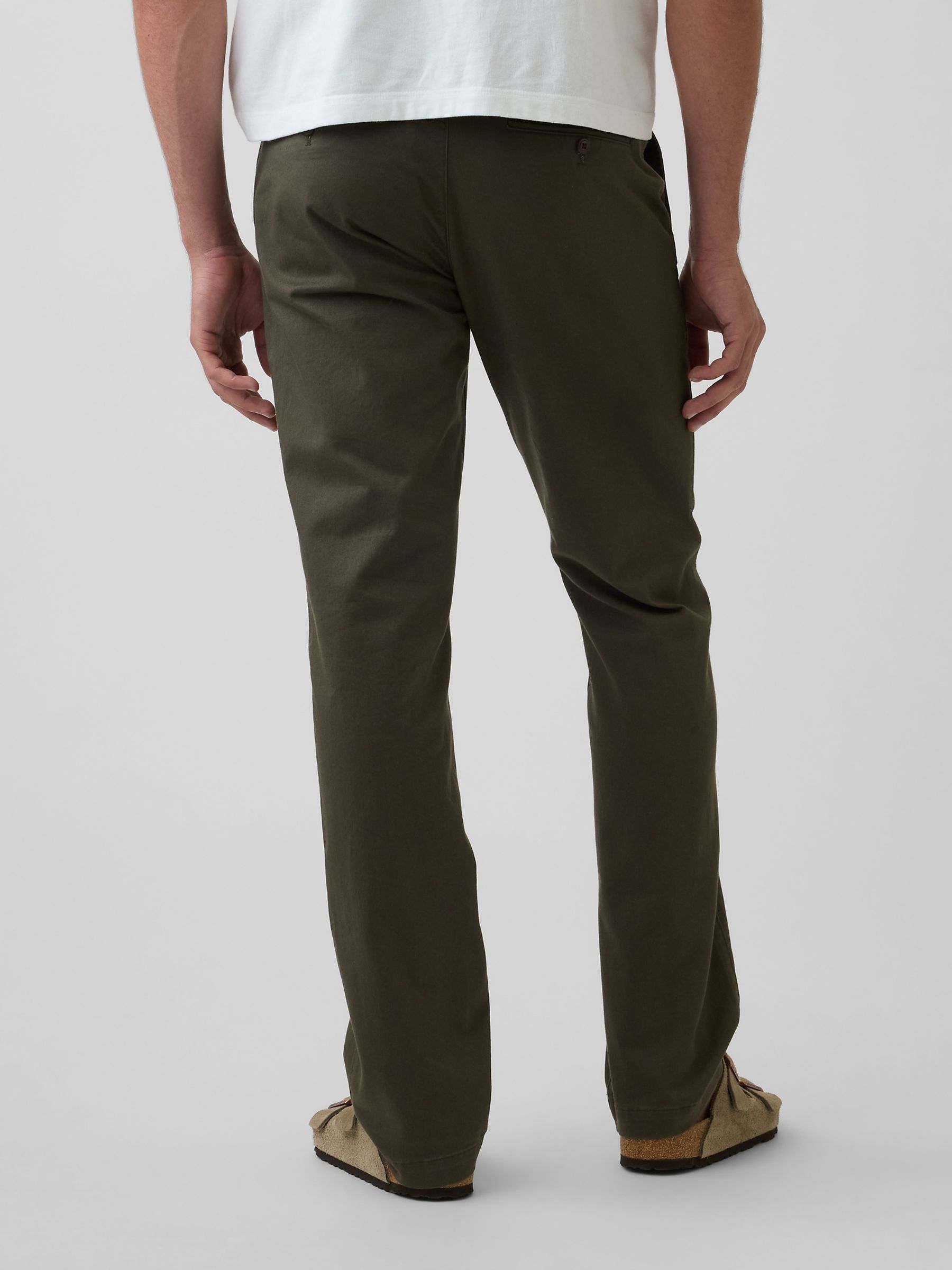 Green Modern Straight Chinos - Image 2 of 6 Green Modern Straight Chinos - Image 2 of 6