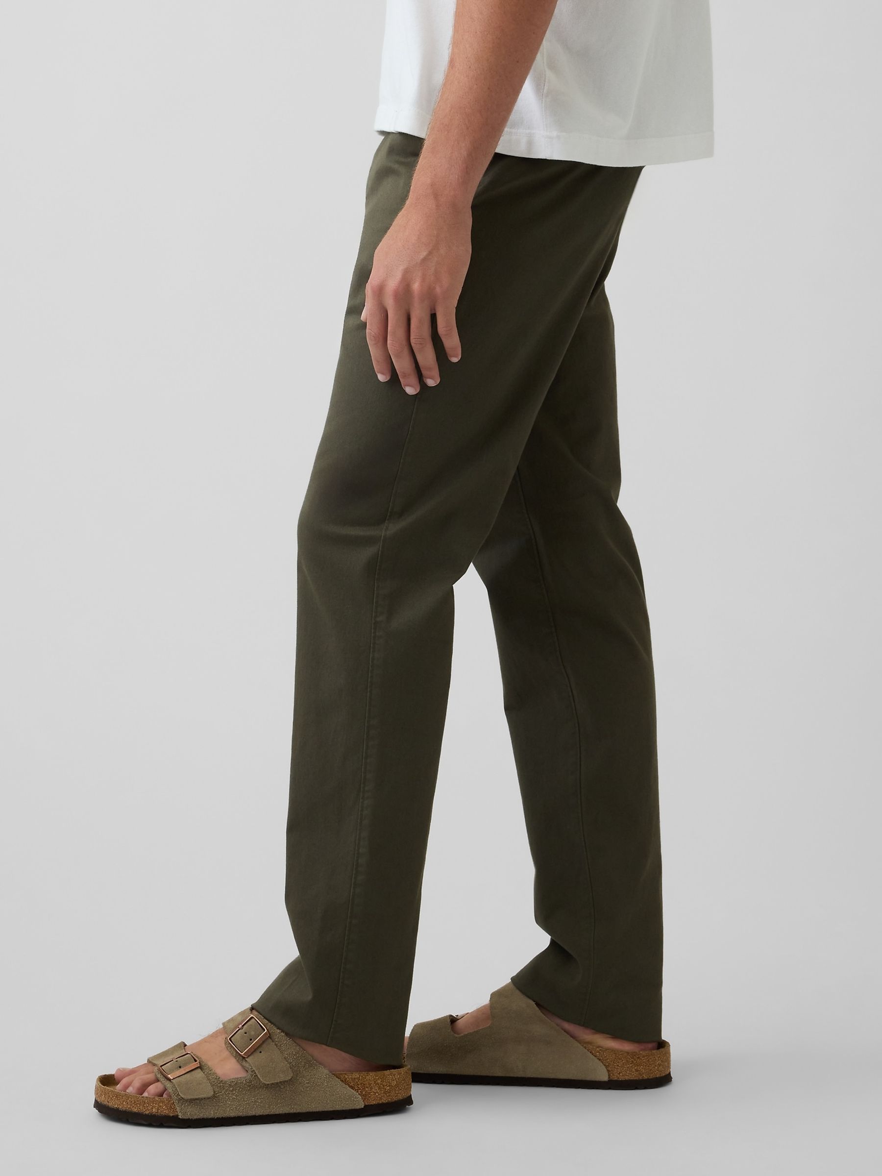 Green Modern Straight Chinos - Image 3 of 6