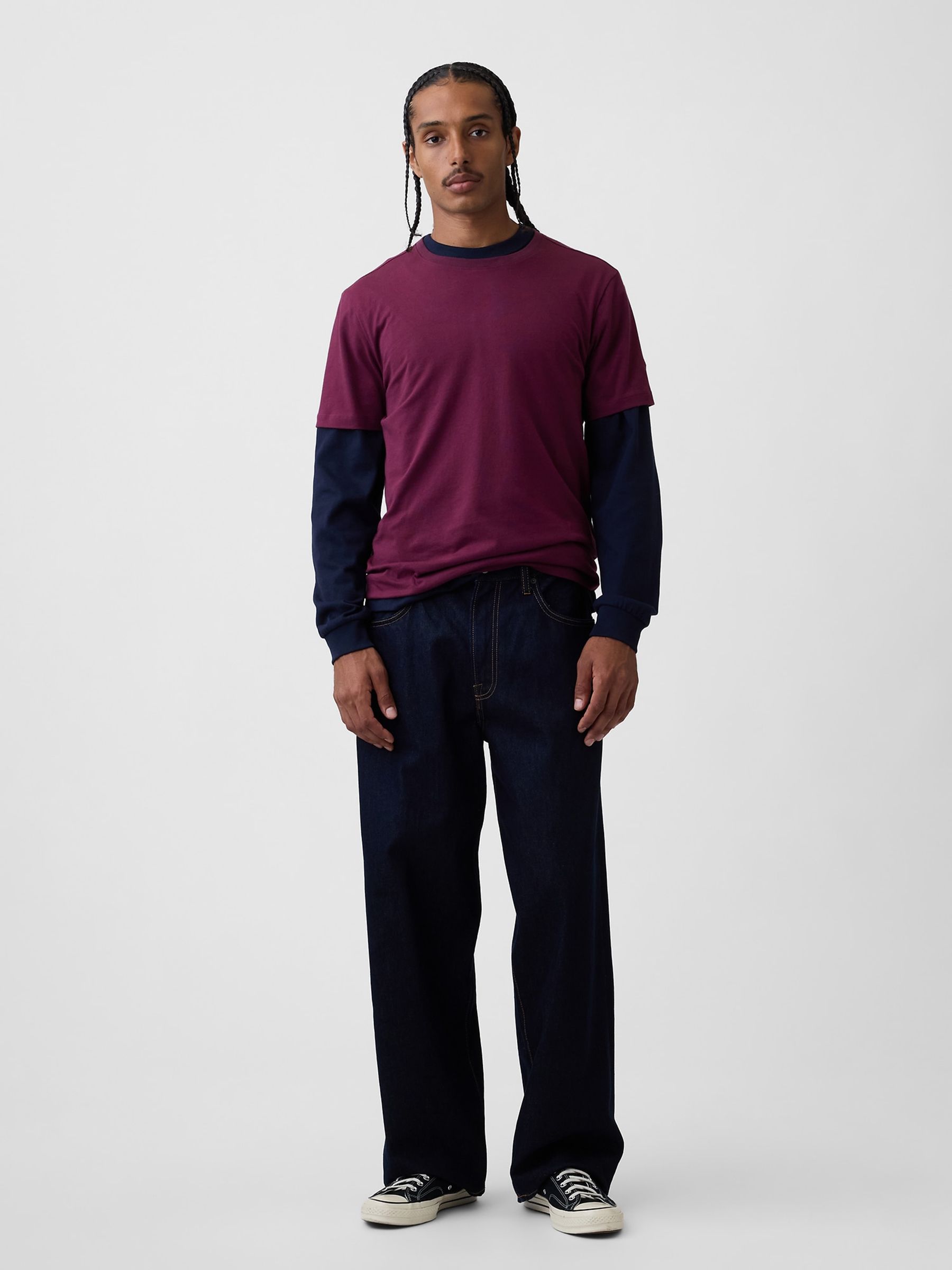 Burgundy Red Classic Short Sleeve T-Shirt - Image 3 of 4