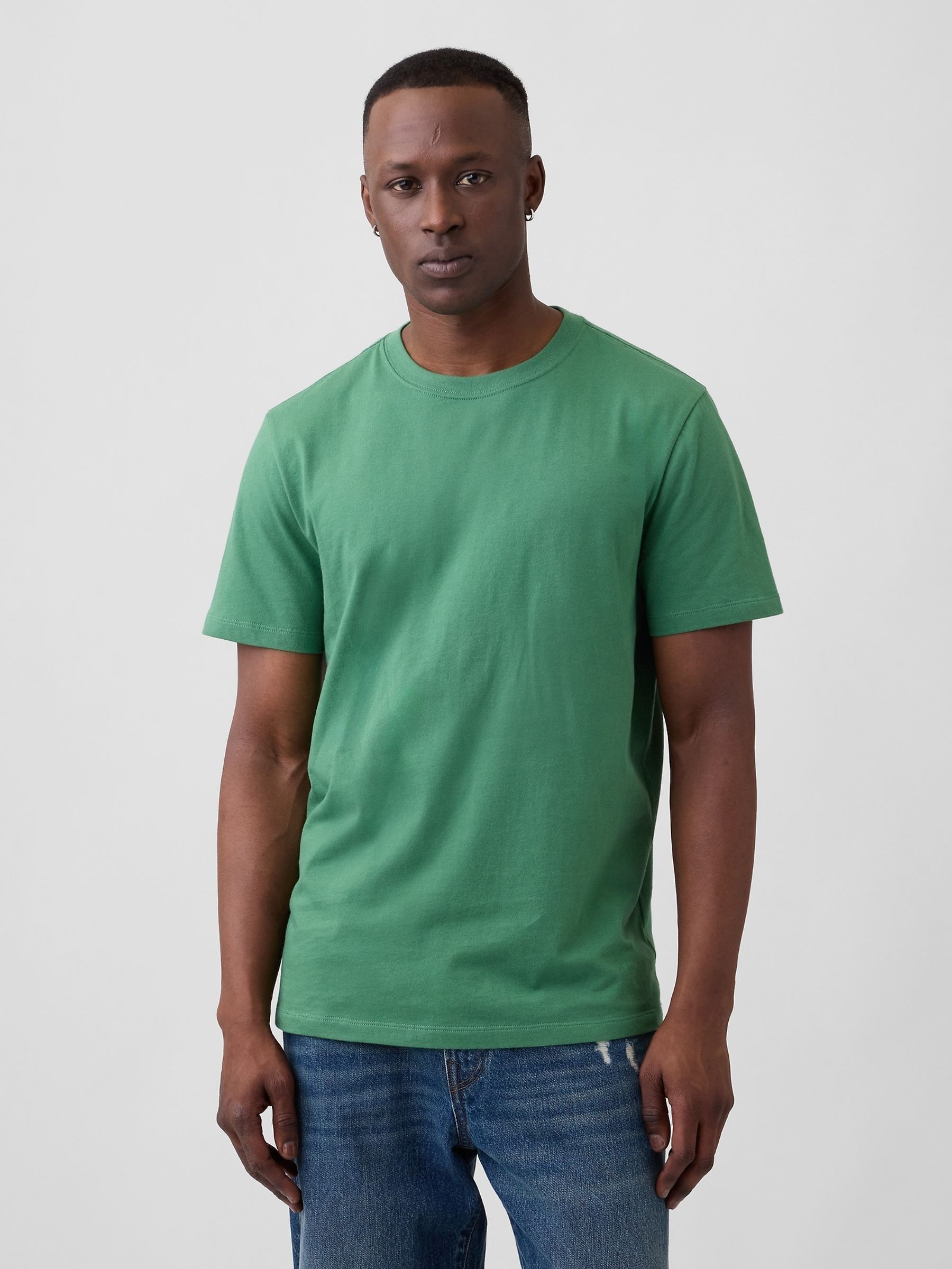 Green EverydaySoft Crew Neck T-Shirt - Image 1 of 5 Green EverydaySoft Crew Neck T-Shirt - Image 1 of 5