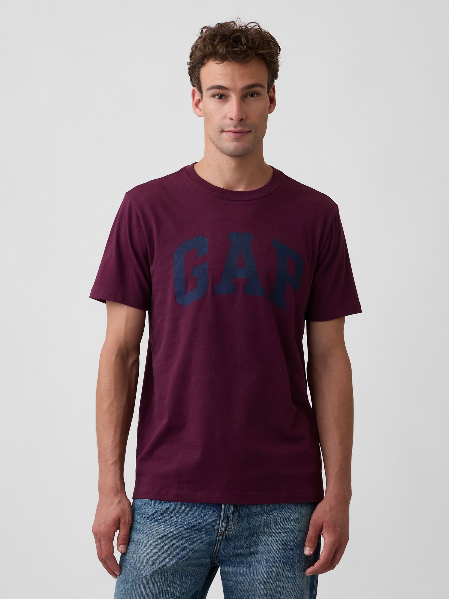 Burgundy Red Everyday Soft Logo T-Shirt - Image 1 of 5