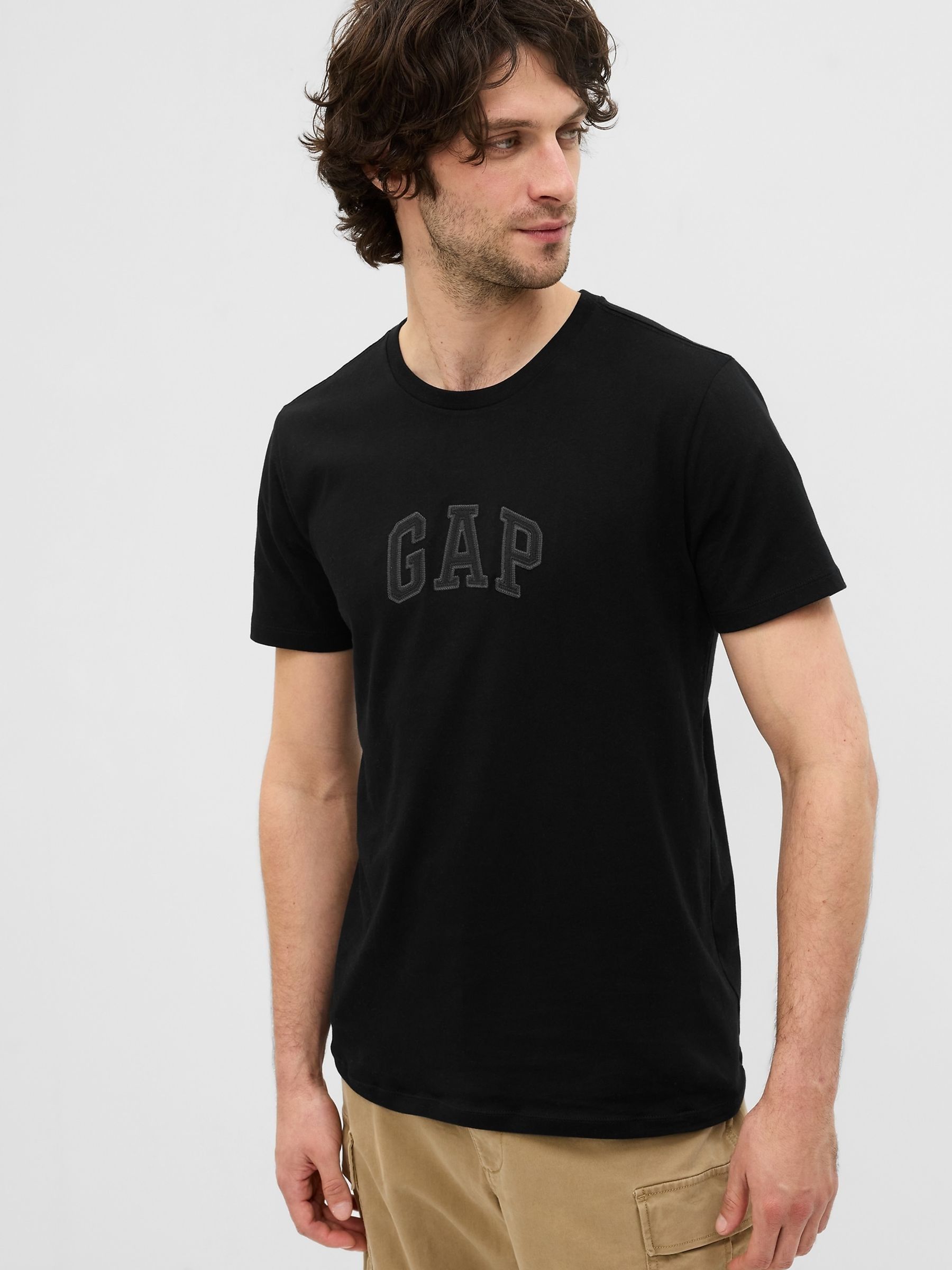 Black Arch Logo Short Sleeve T-Shirt - Image 1 of 2