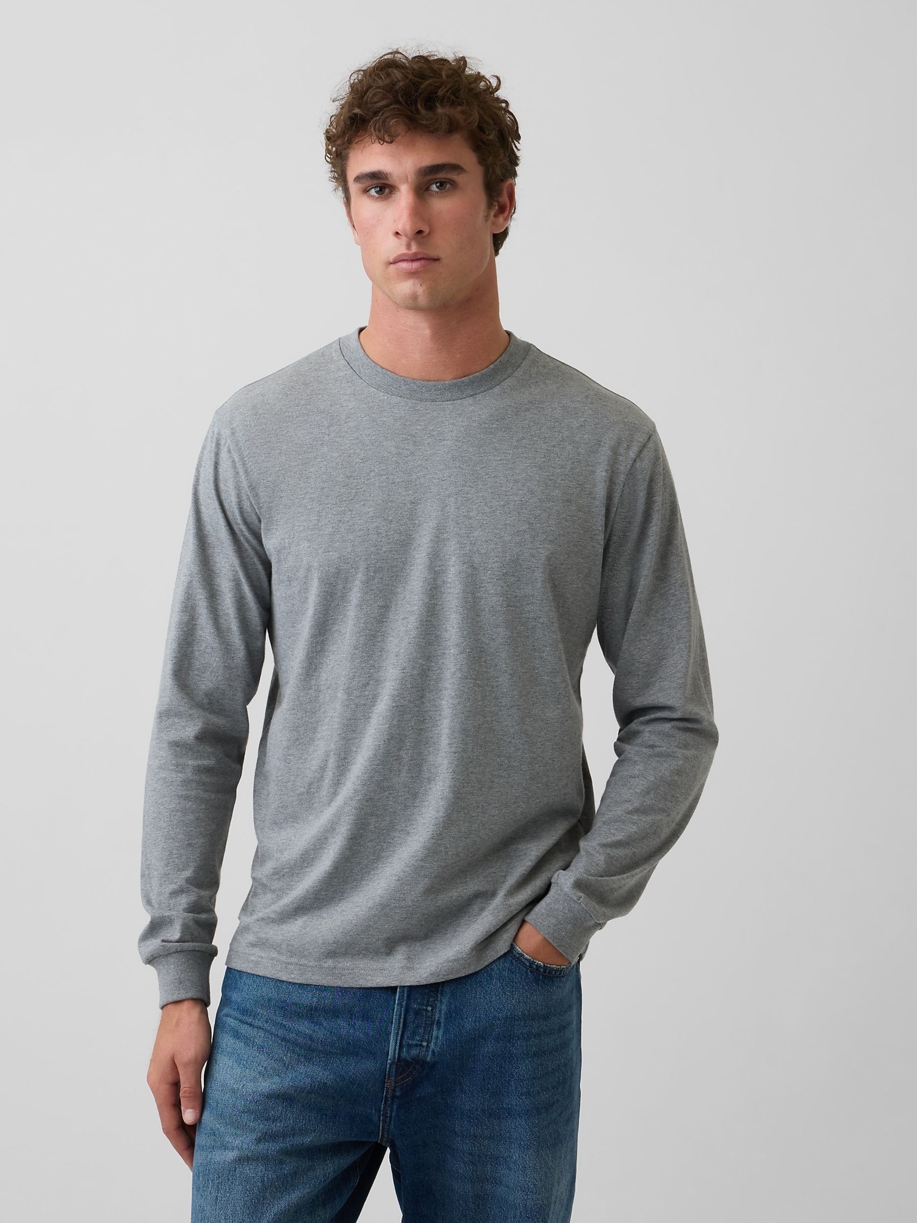 Grey Long Sleeve T-Shirt - Image 1 of 4