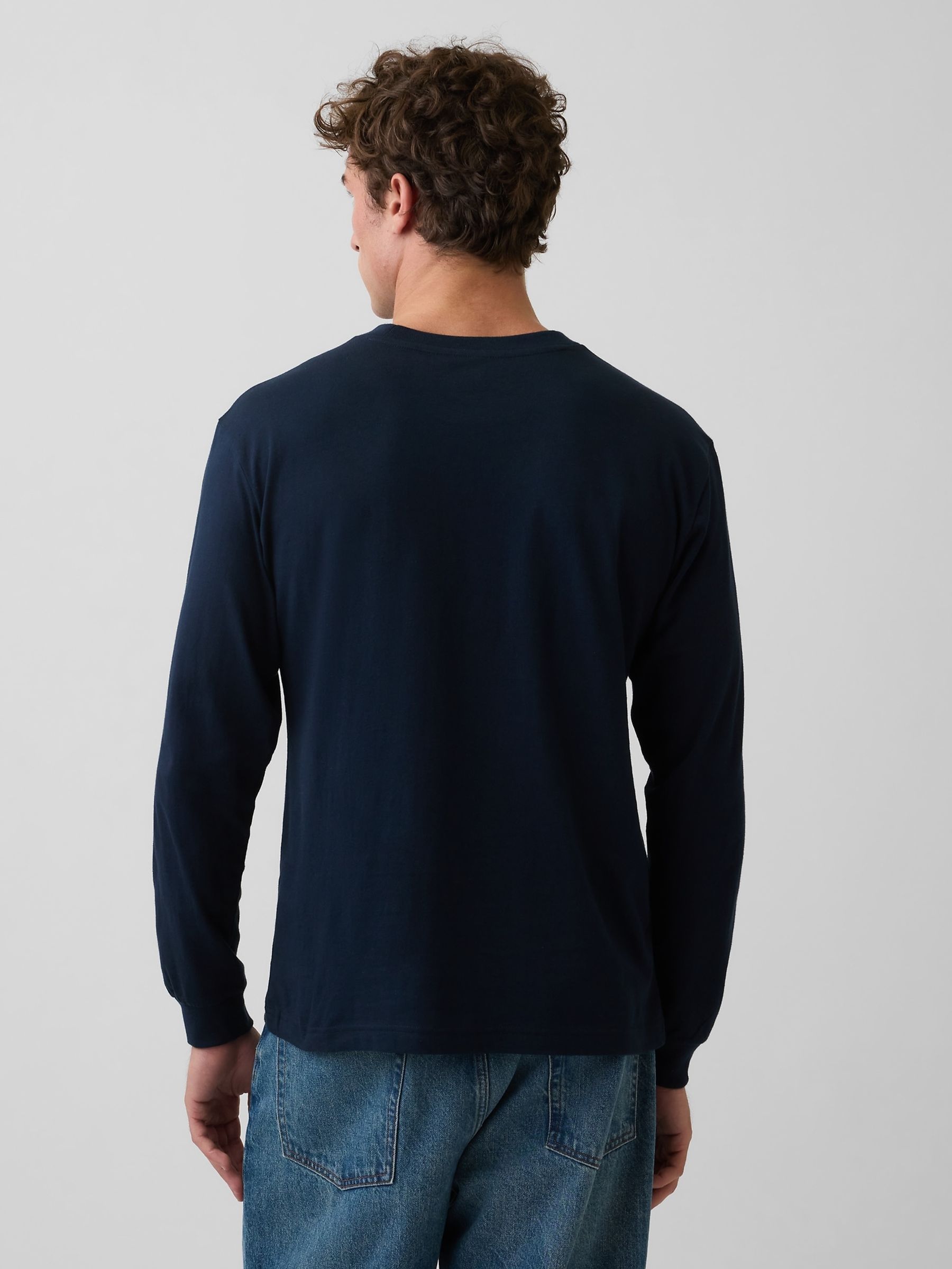 Navy Long Sleeve T-Shirt - Image 2 of 3