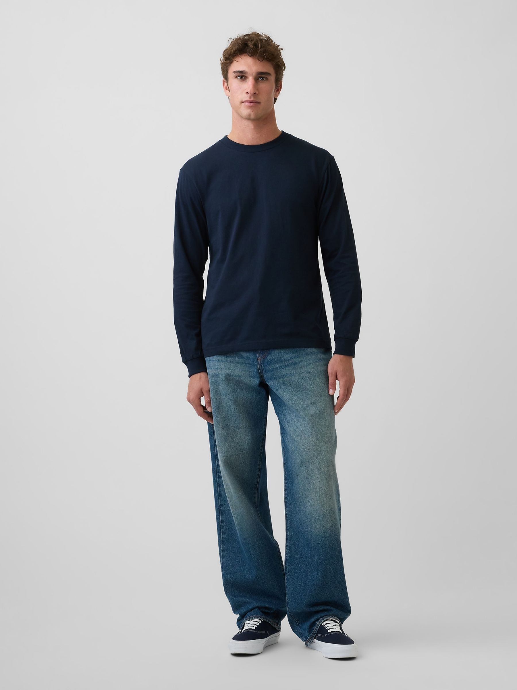 Navy Long Sleeve T-Shirt - Image 3 of 3