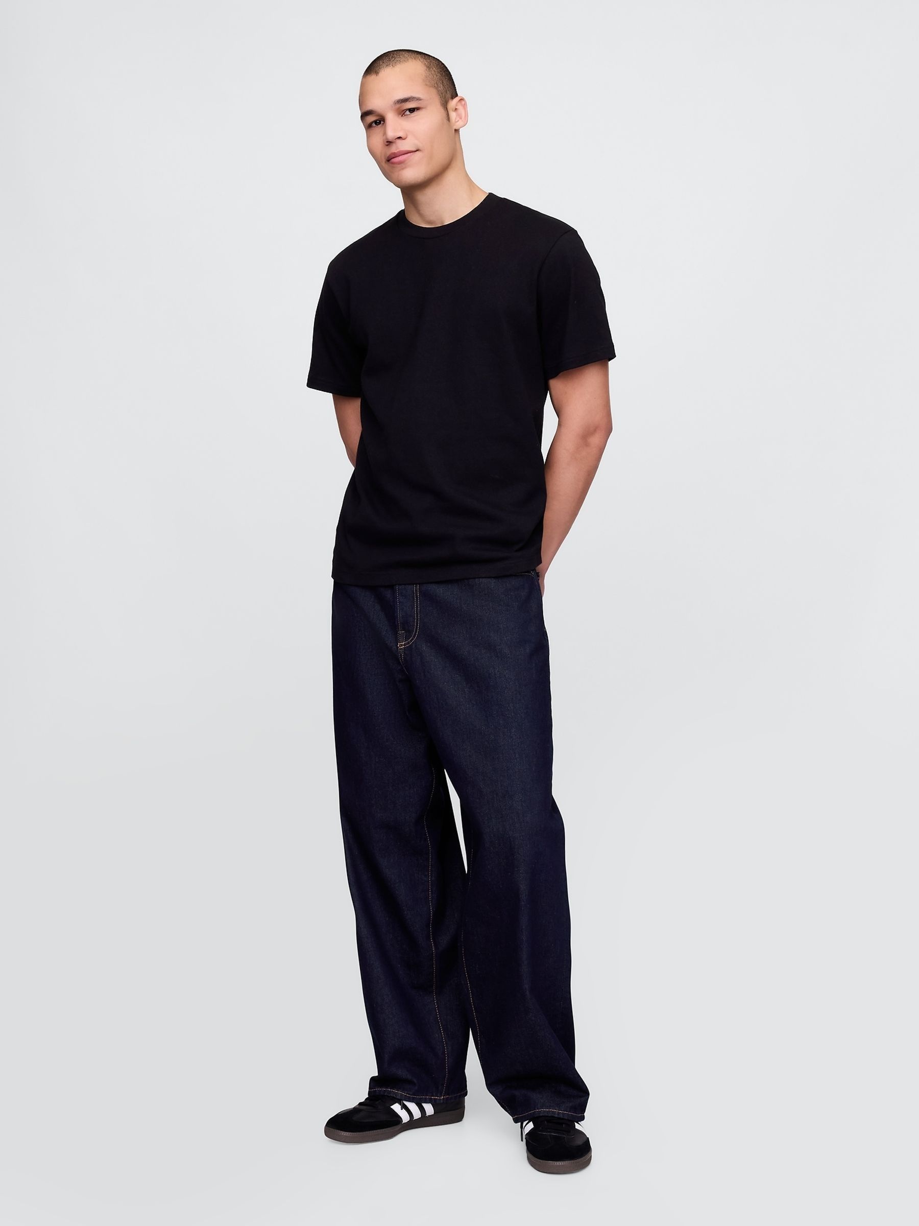 Black Heavyweight Relaxed Short Sleeve T-Shirt - Image 3 of 4