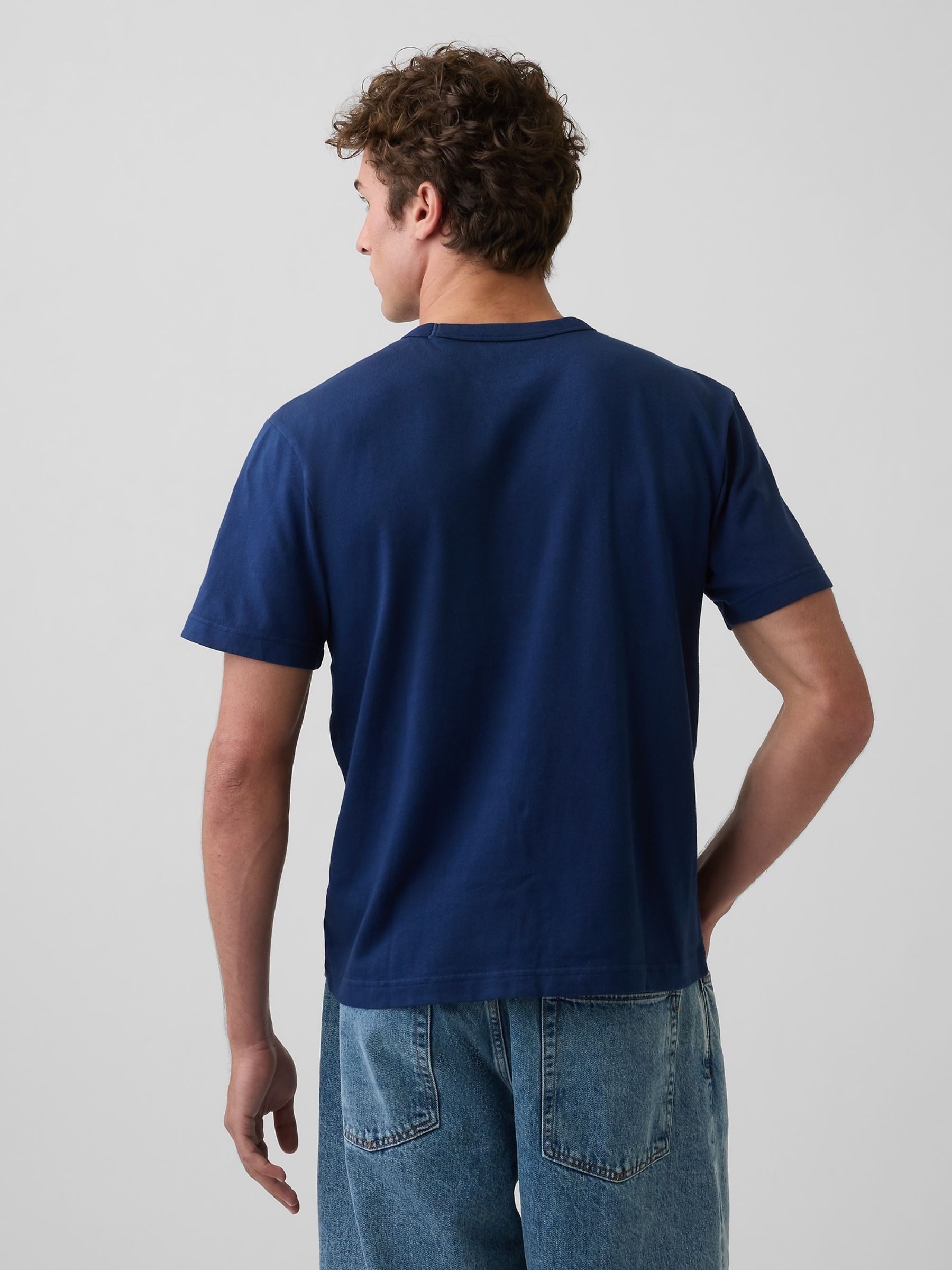 Blue Heavyweight Relaxed Short Sleeve T-Shirt - Image 2 of 4