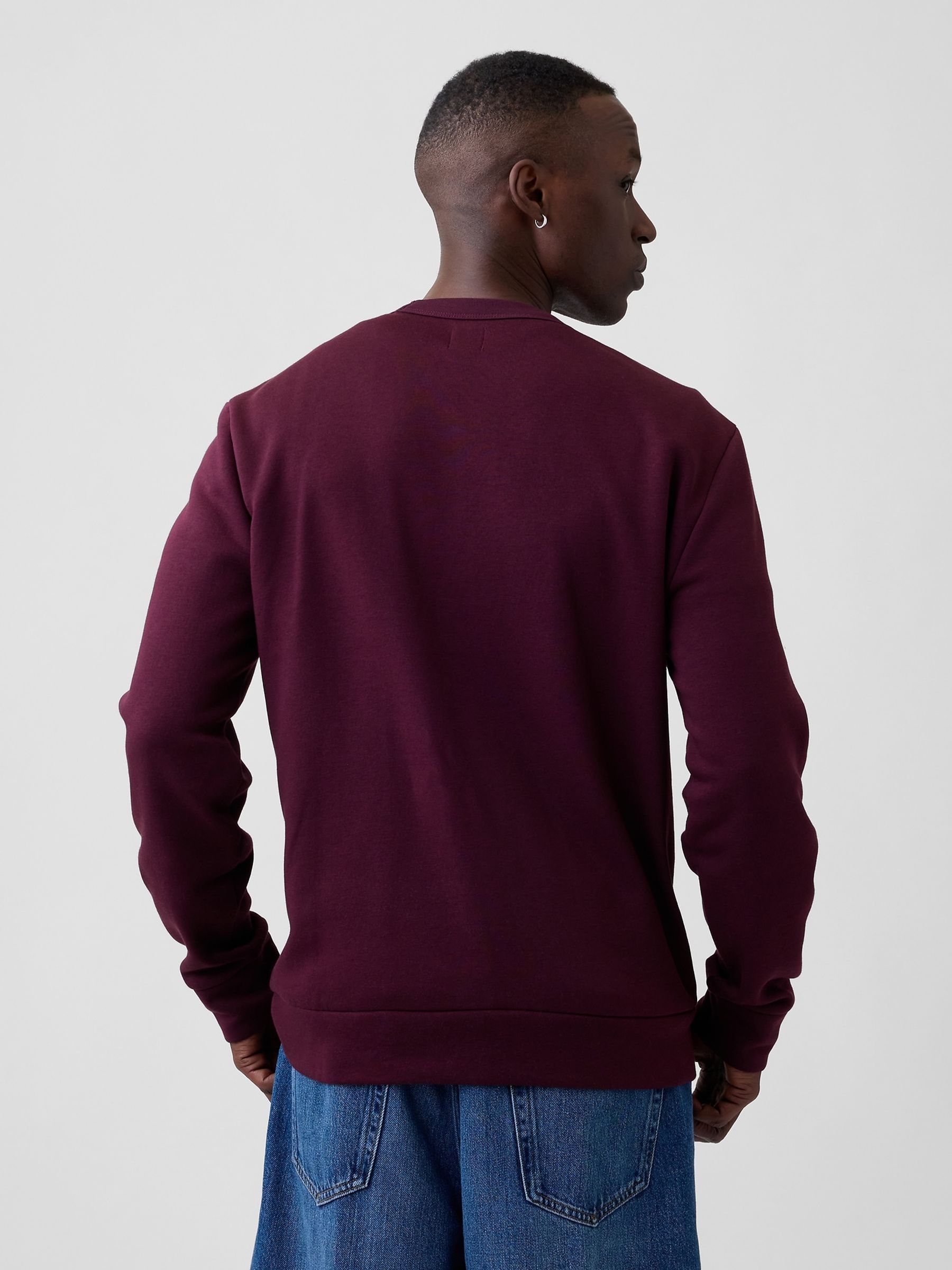 Burgundy Red Logo Crew Neck Sweatshirt - Image 2 of 4