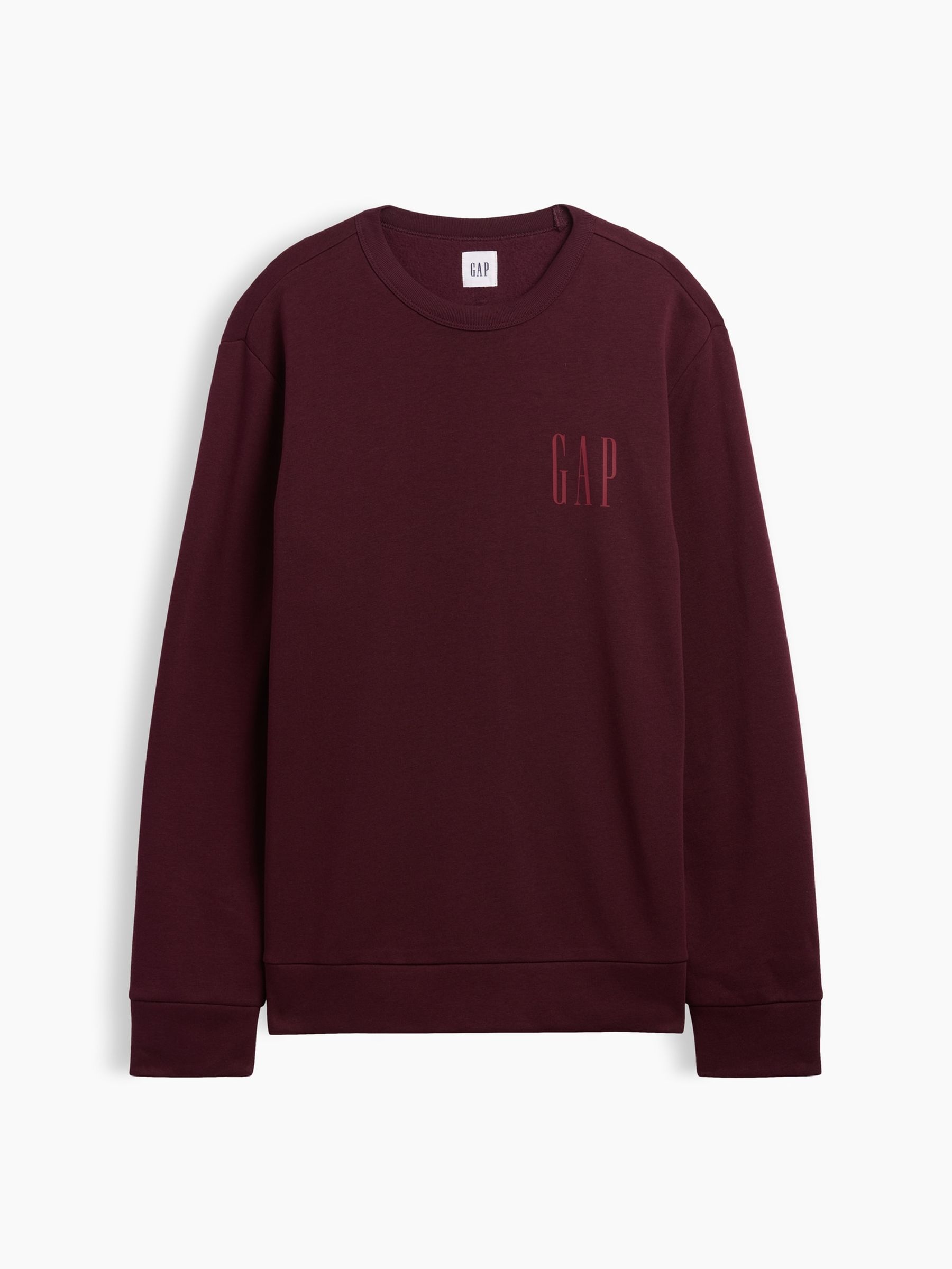 Burgundy Red Logo Crew Neck Sweatshirt - Image 4 of 4 Burgundy Red Logo Crew Neck Sweatshirt - Image 4 of 4