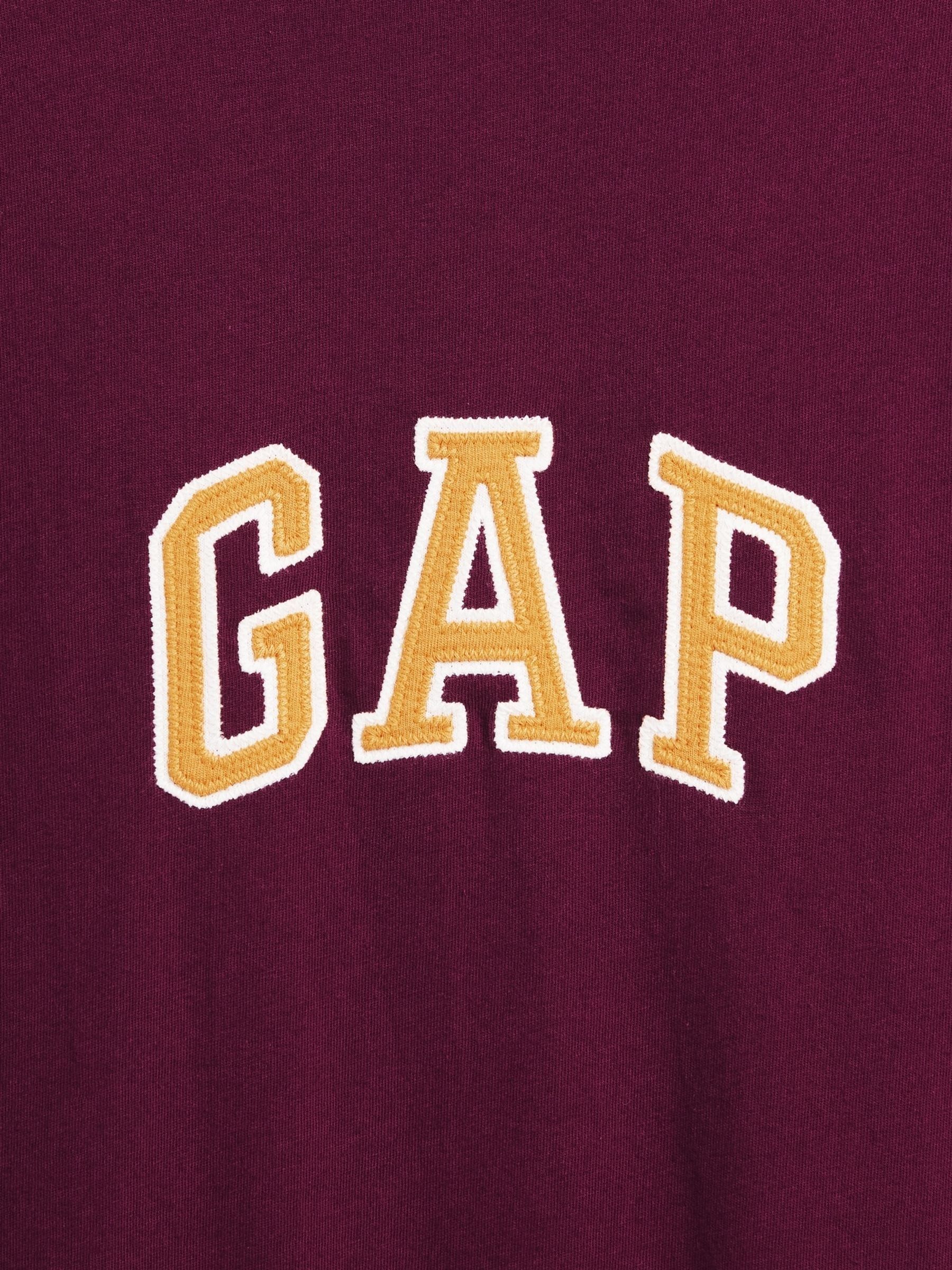 Burgundy Red Arch Logo Short Sleeve T-Shirt - Image 4 of 4