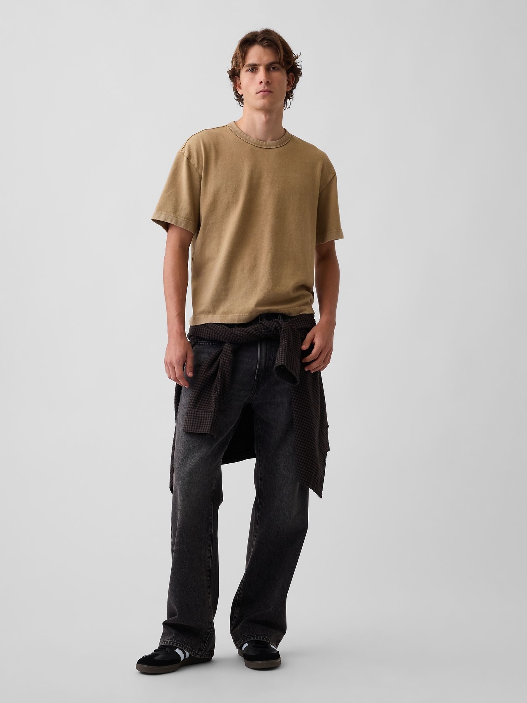 Sandy Brown Heavyweight Boxy T-Shirt - Image 3 of 4