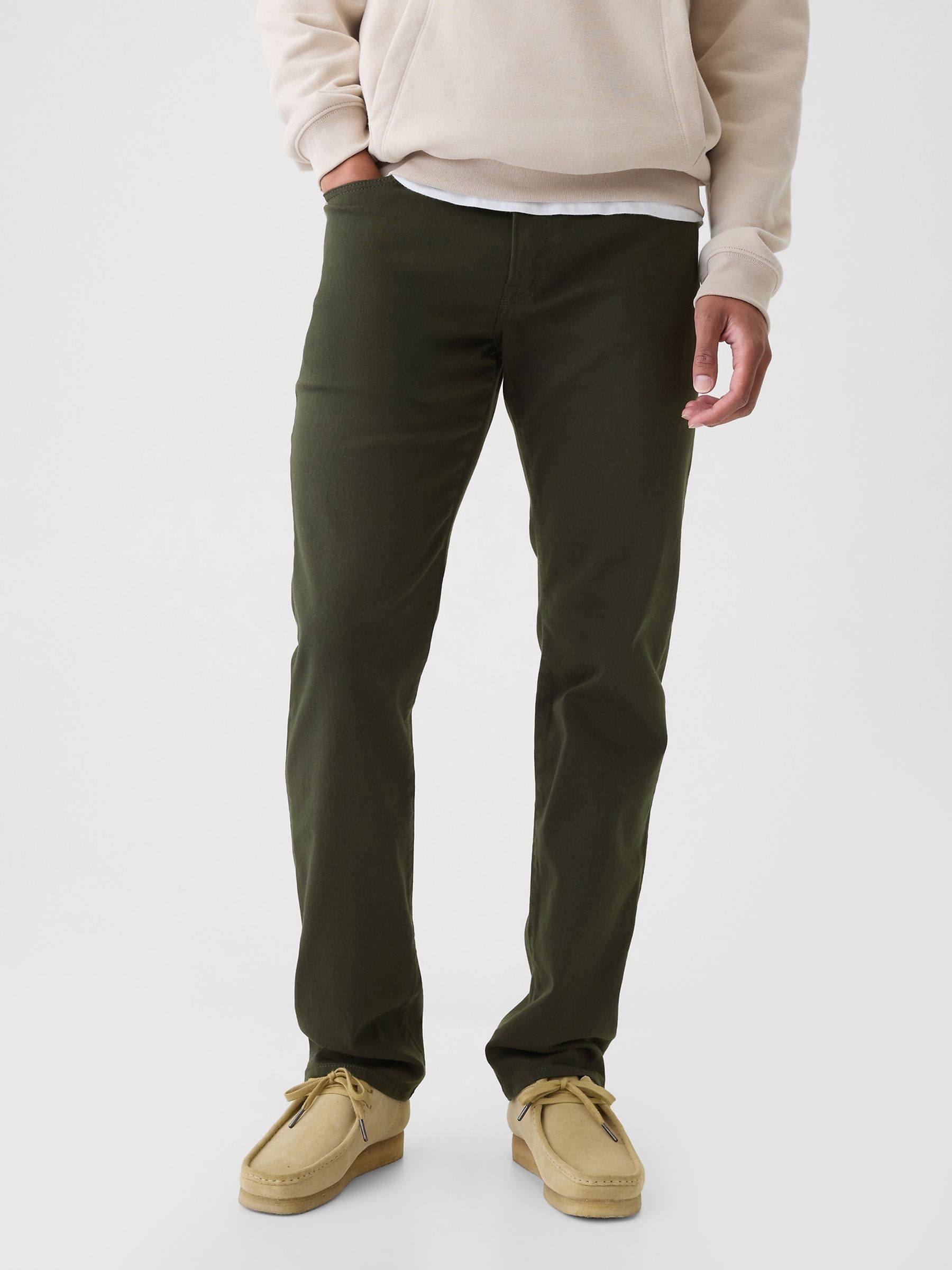Green Straight City Jeans - Image 1 of 5