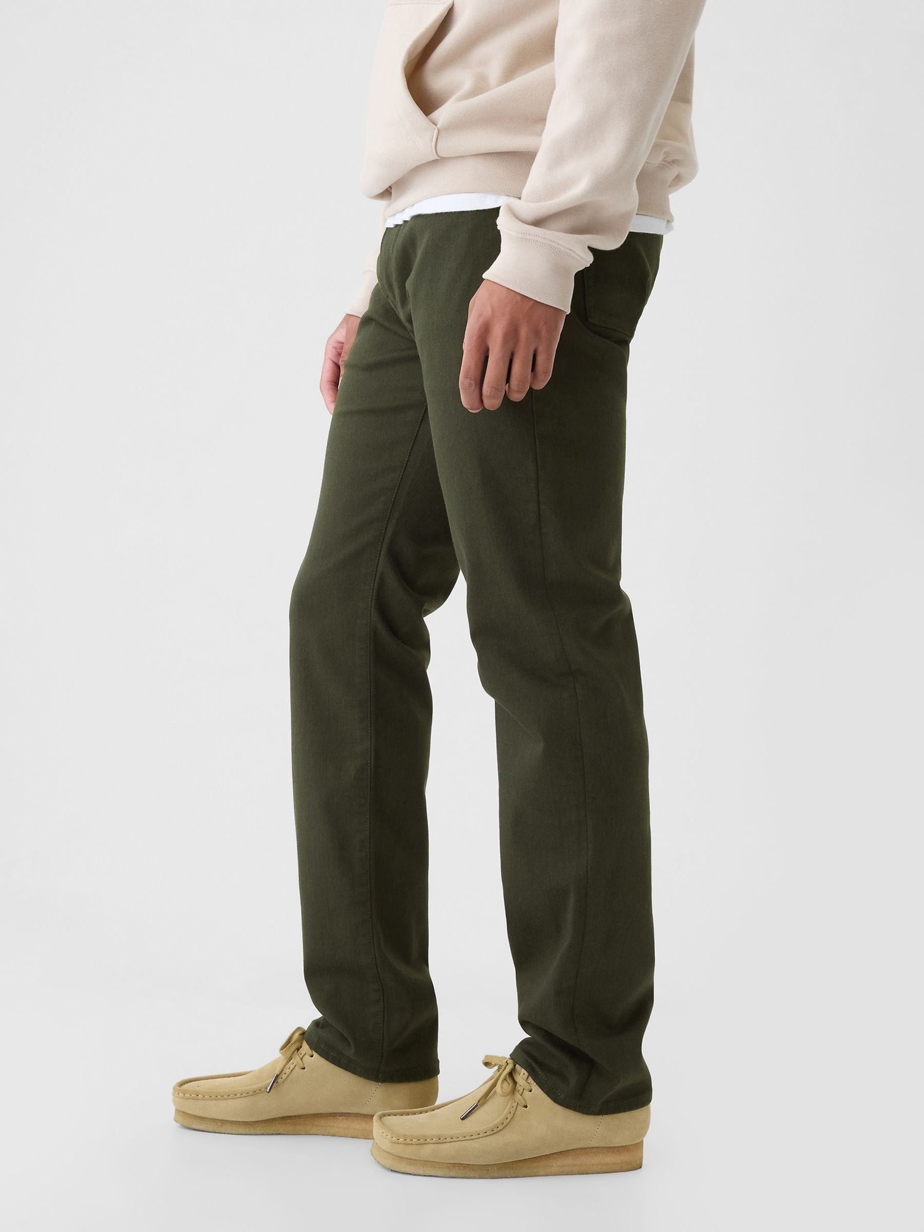 Green Straight City Jeans - Image 3 of 5