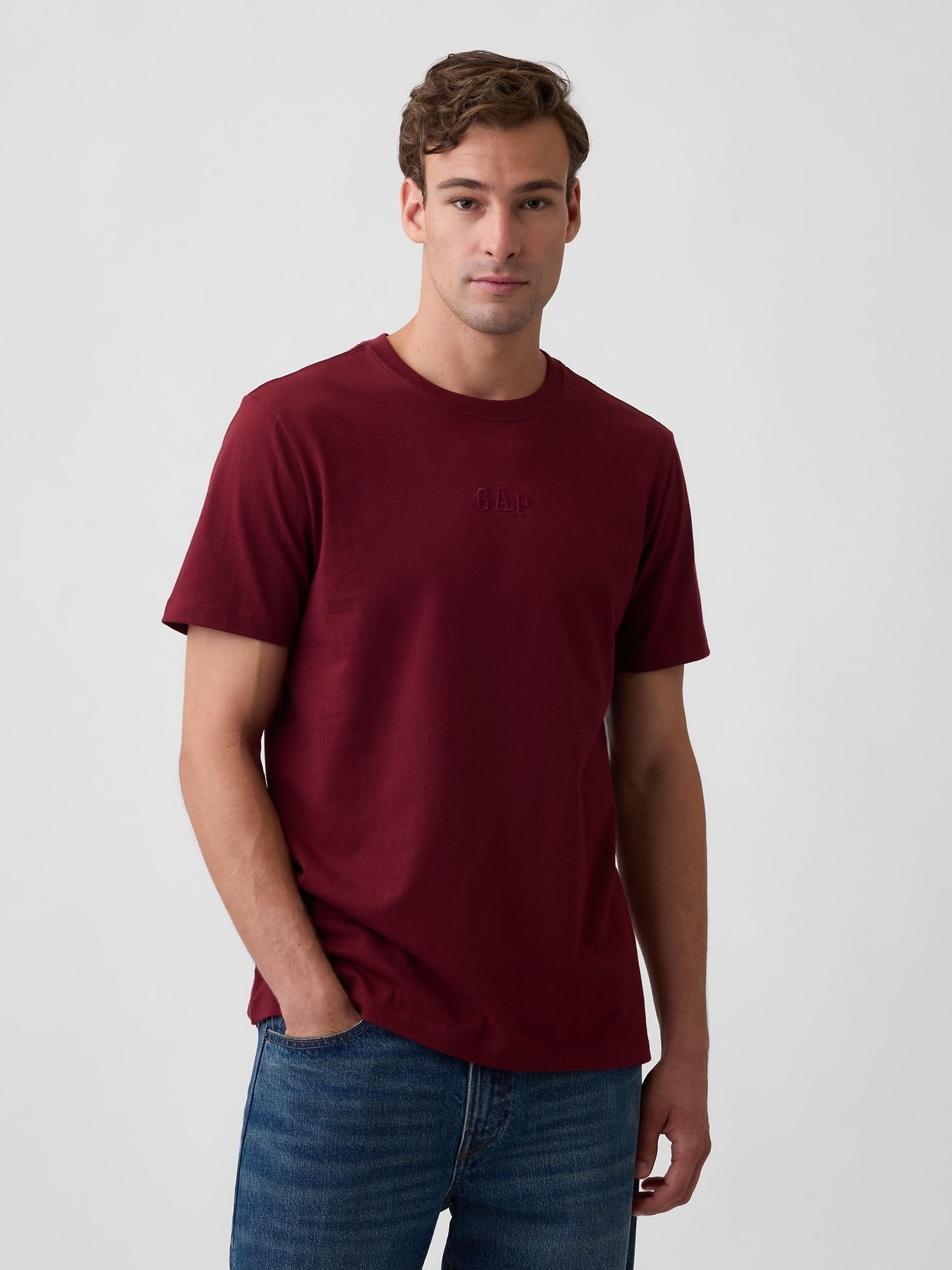 Brown Everyday Soft Mini Logo Short Sleeve T-Shirt - Image 1 of 4