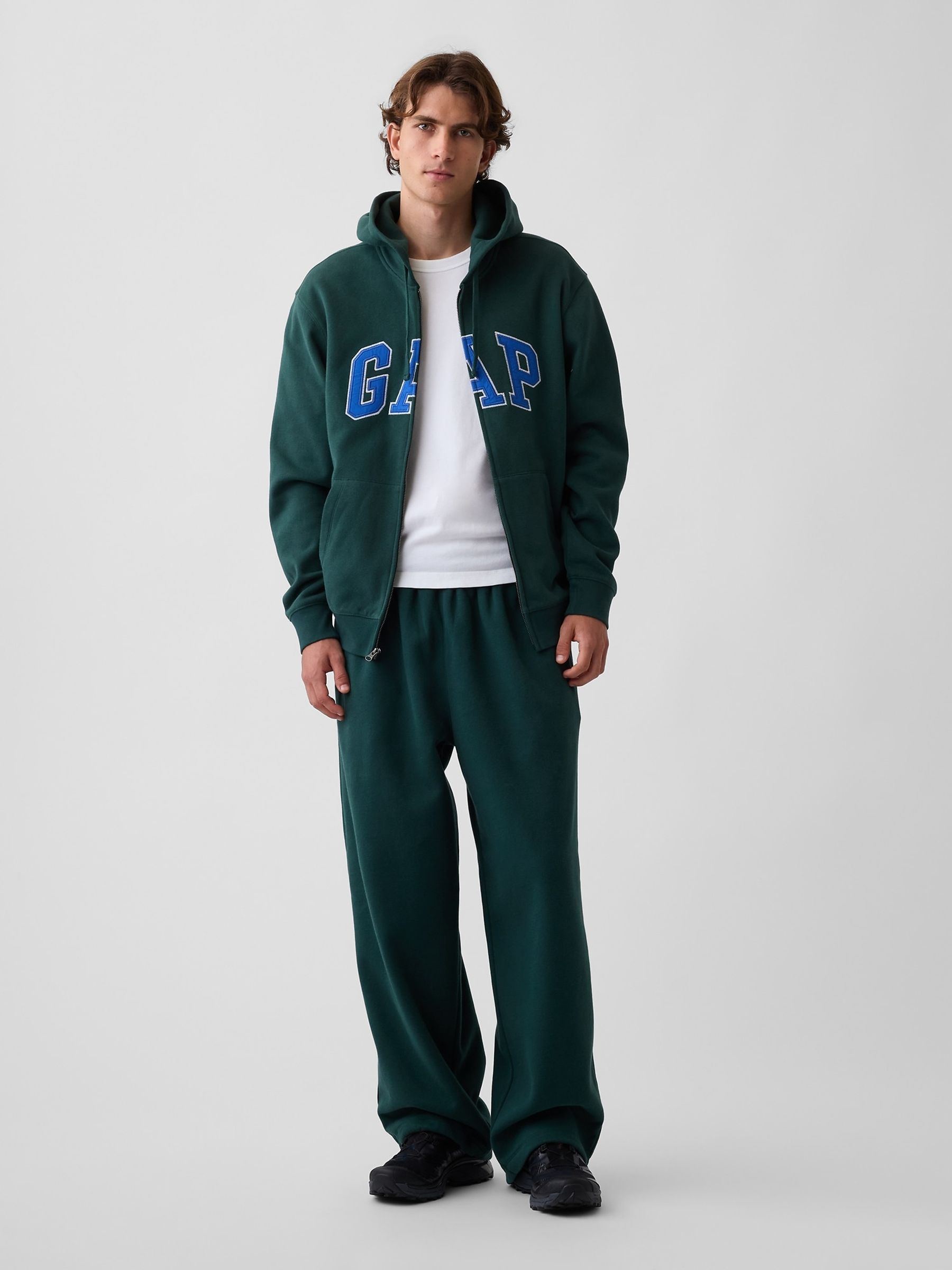 Green Vintage Soft Baggy Joggers - Image 4 of 5