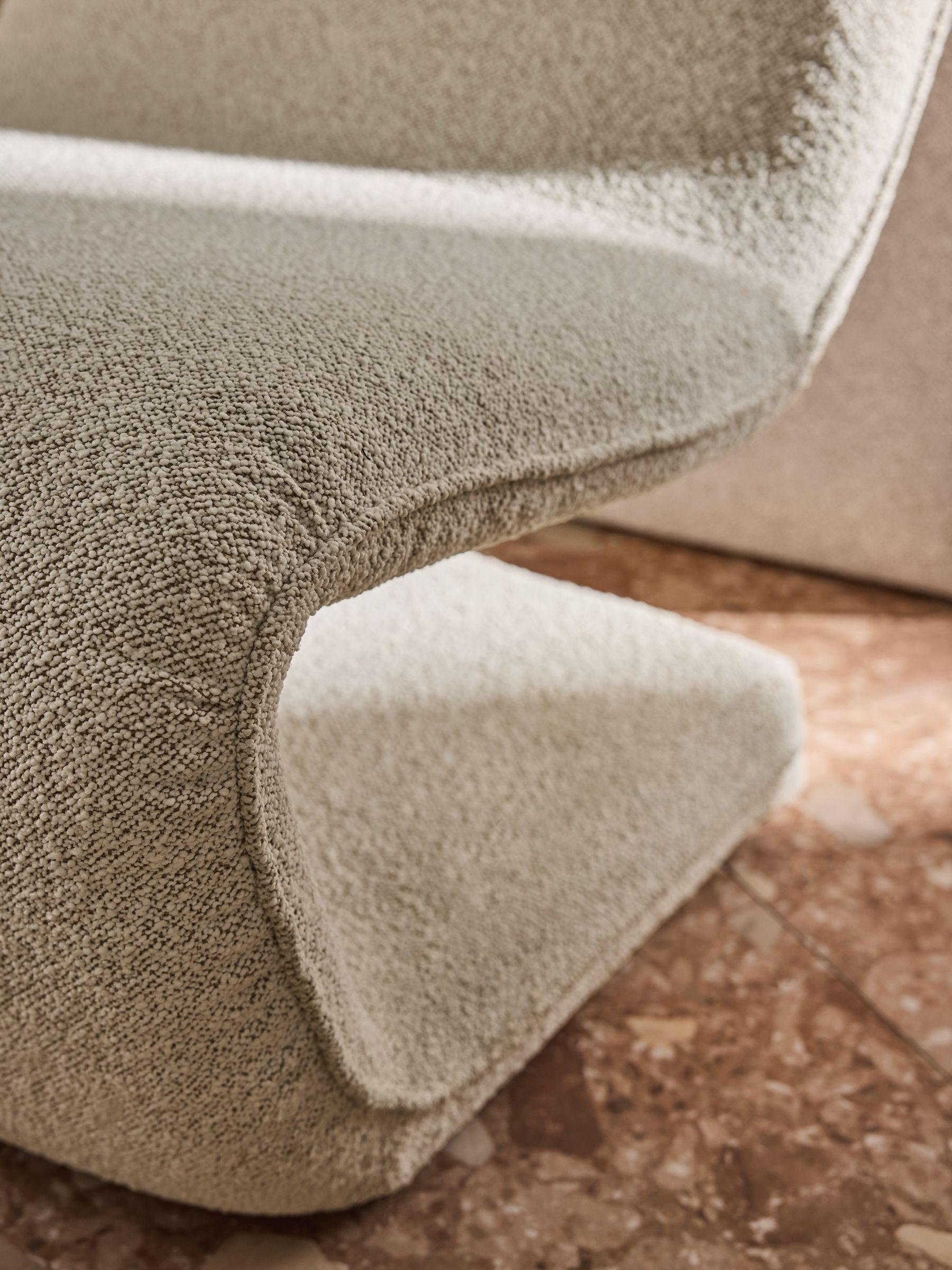 Wexler Chair in Off White Pax Boucle - Image 3 of 7