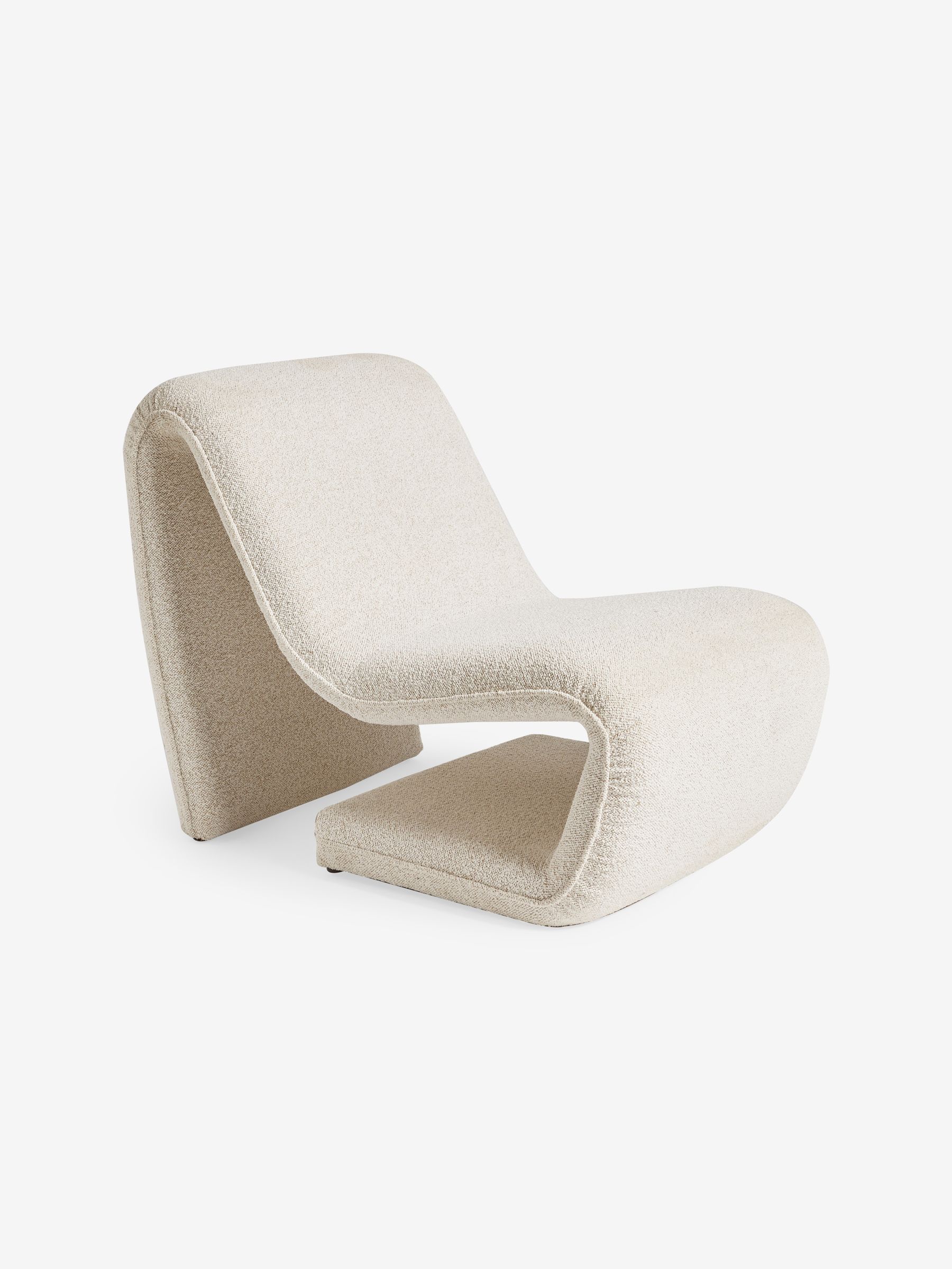 Wexler Chair in Off White Pax Boucle - Image 5 of 7