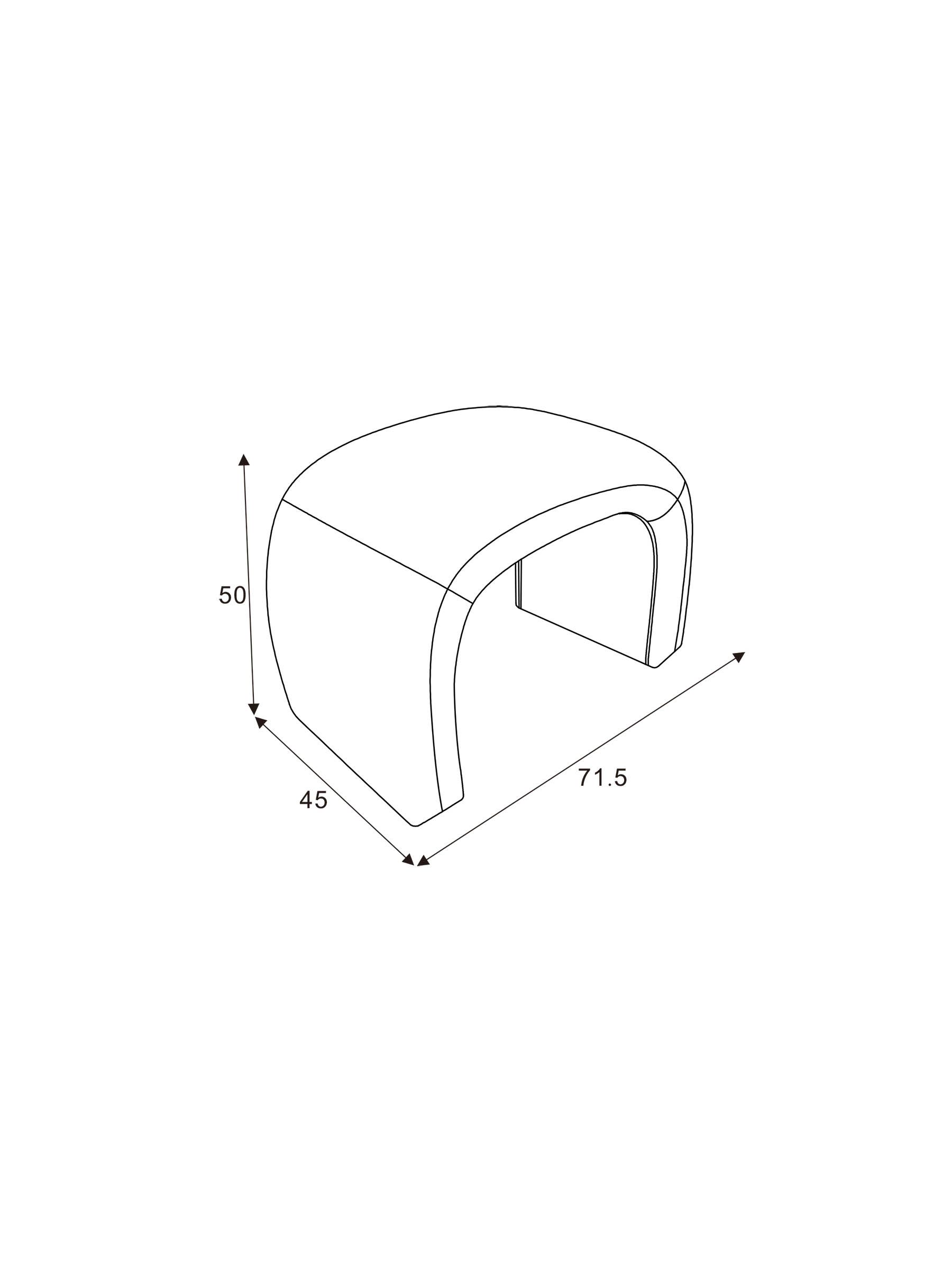 Beryl Stool in Green Checked Velvet - Image 7 of 7