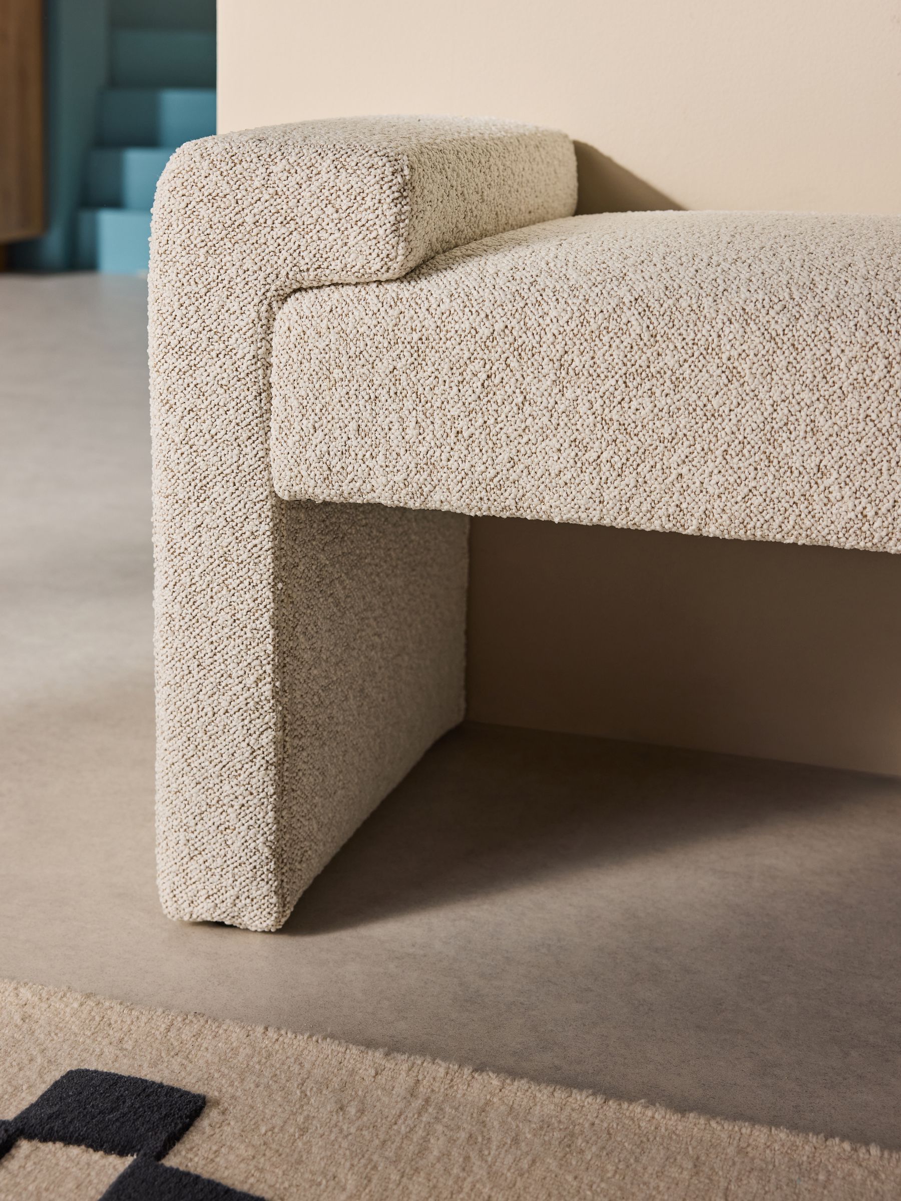 Brixton Bench in Off White Pax Boucle - Image 3 of 7