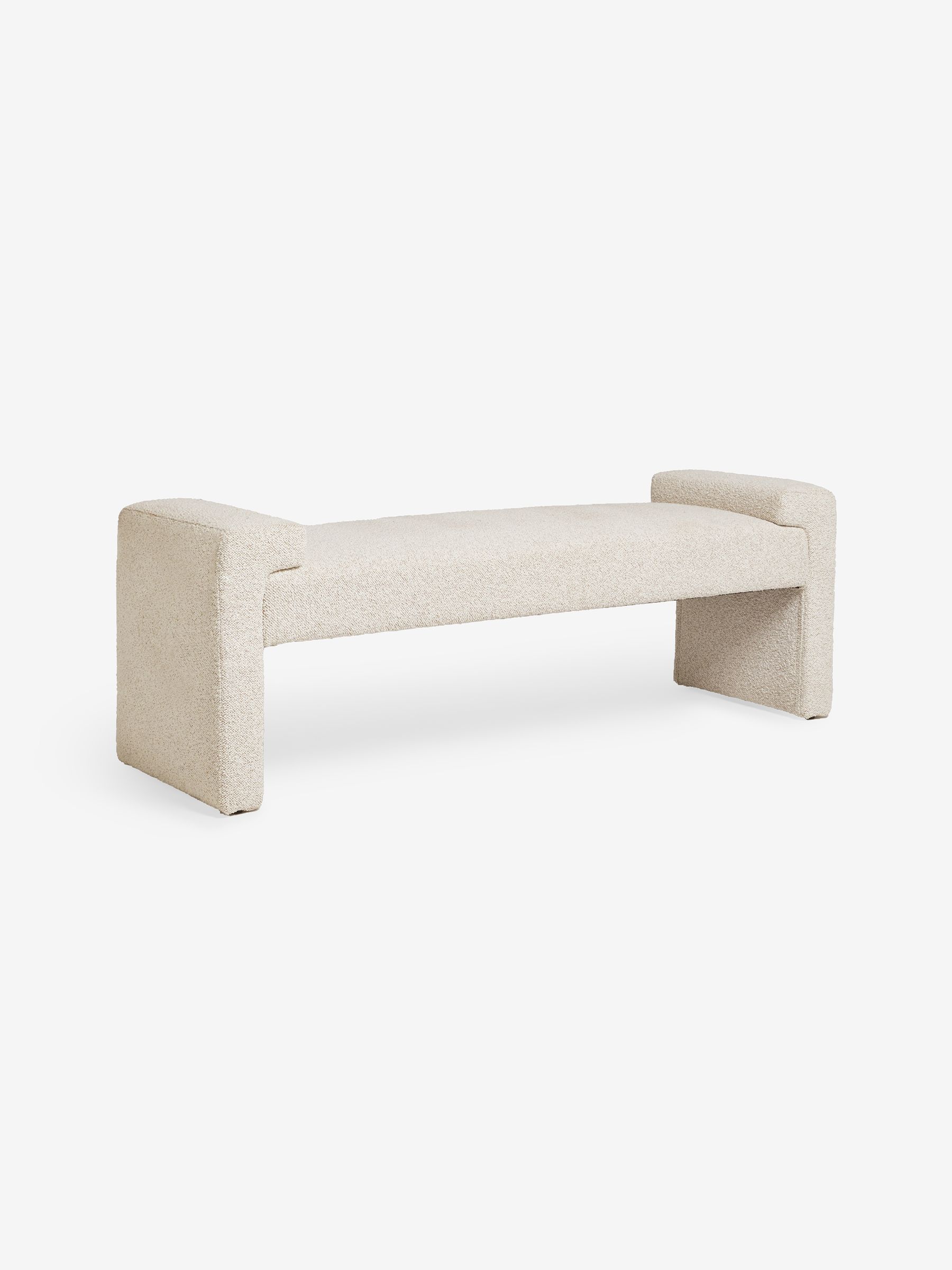 Brixton Bench in Off White Pax Boucle - Image 6 of 7
