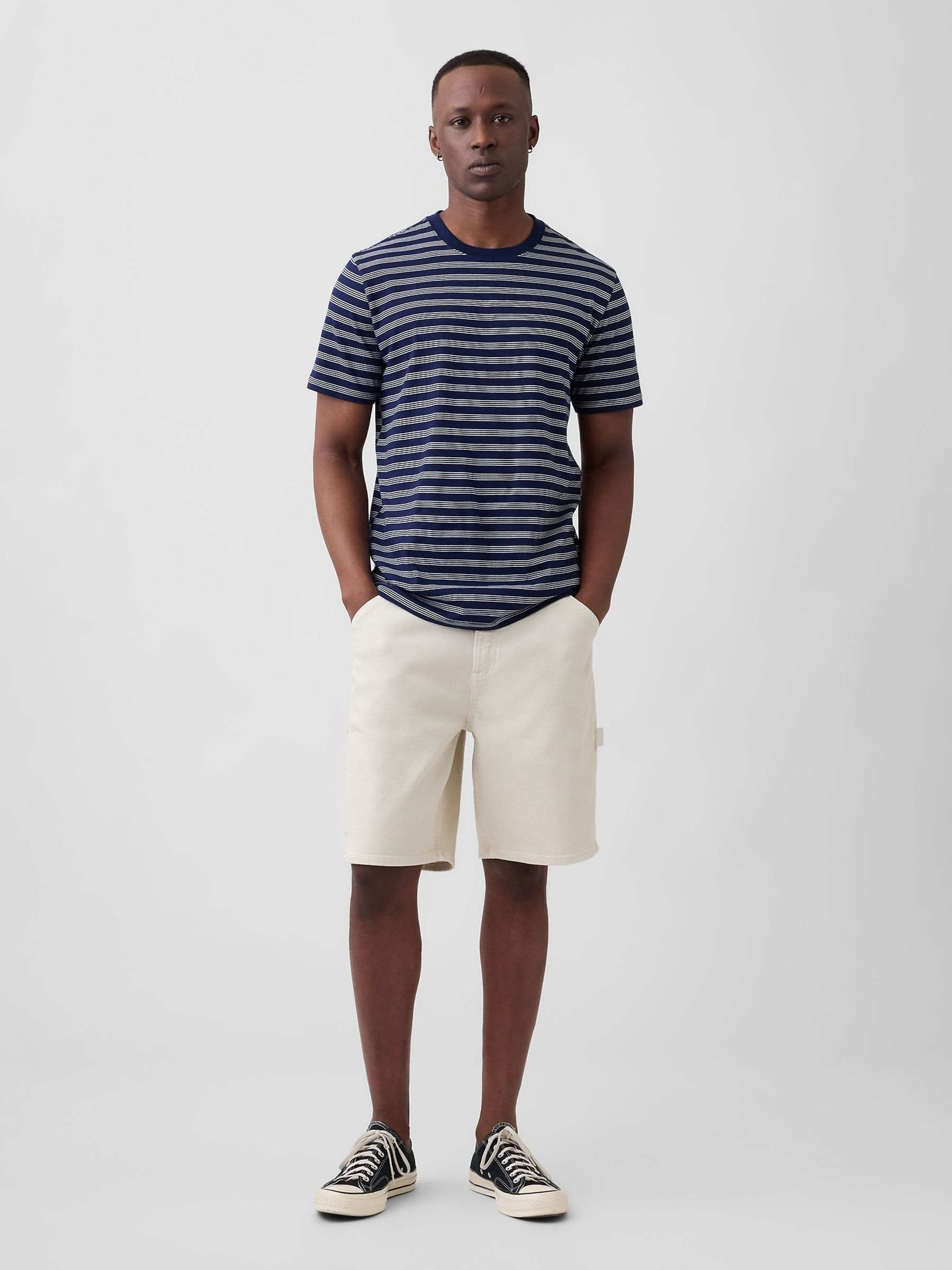 Navy Everyday Soft Crew Neck T-Shirt - Image 3 of 5