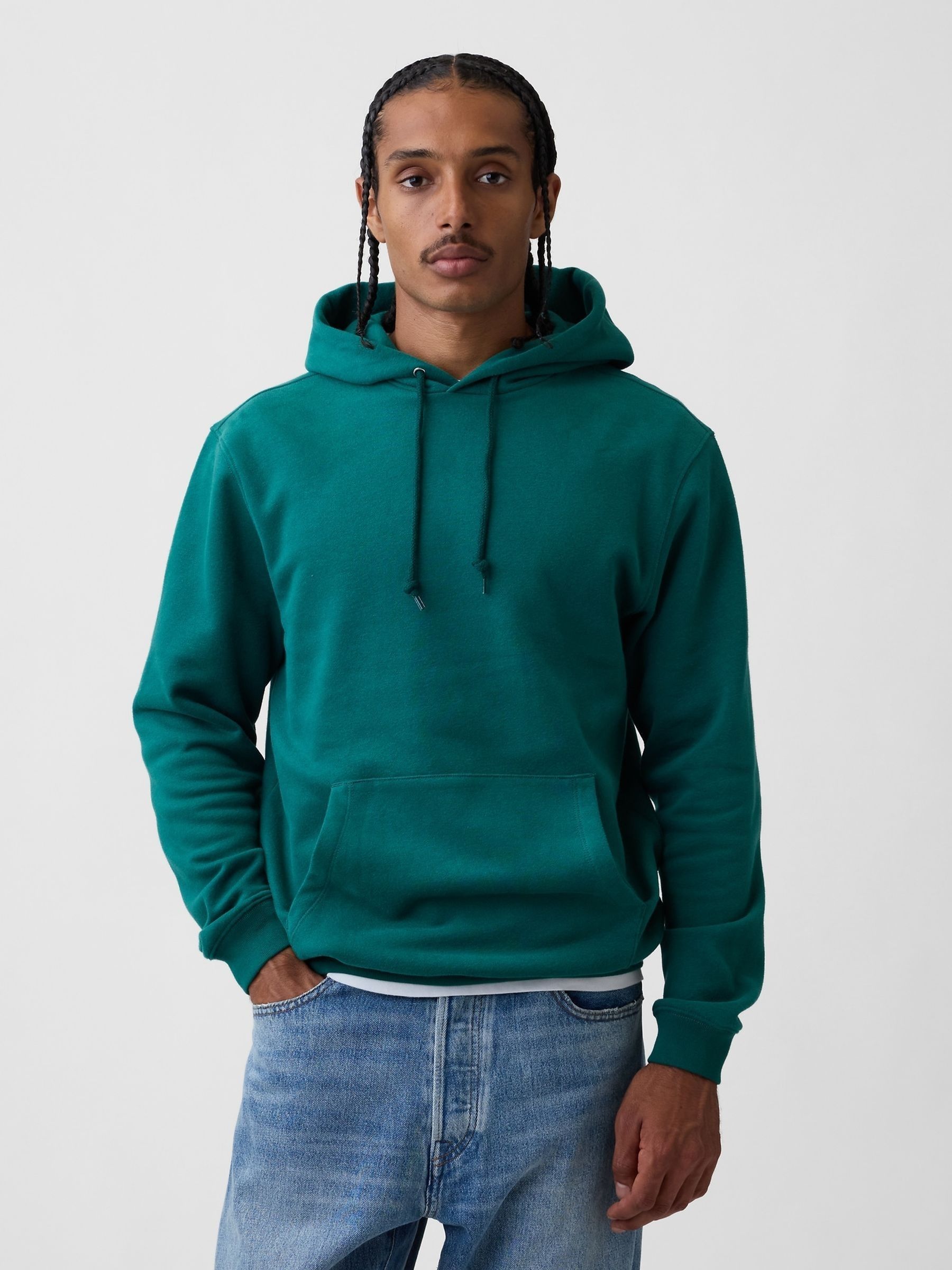 Green VintageSoft Relaxed Hoodie - Image 1 of 4