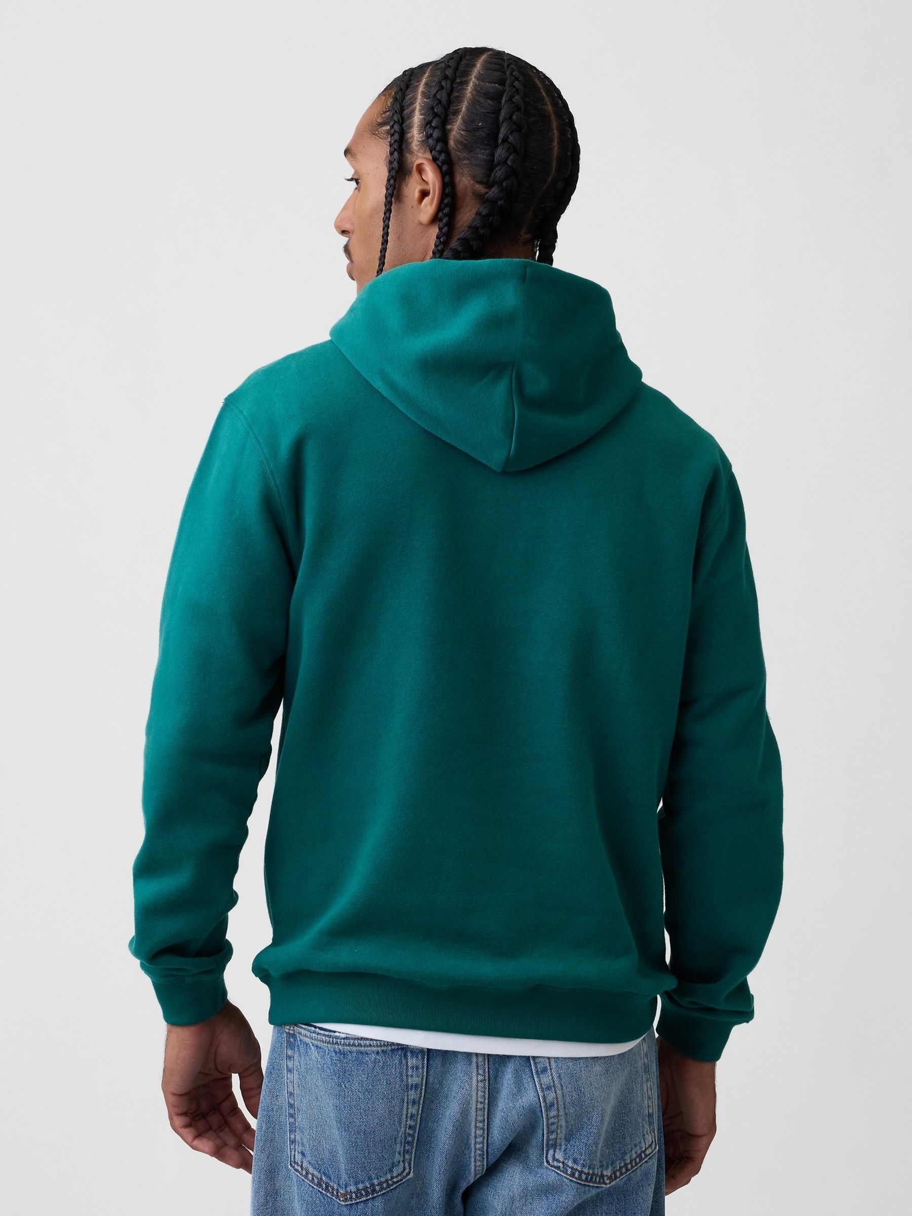 Green VintageSoft Relaxed Hoodie - Image 2 of 4 Green VintageSoft Relaxed Hoodie - Image 2 of 4