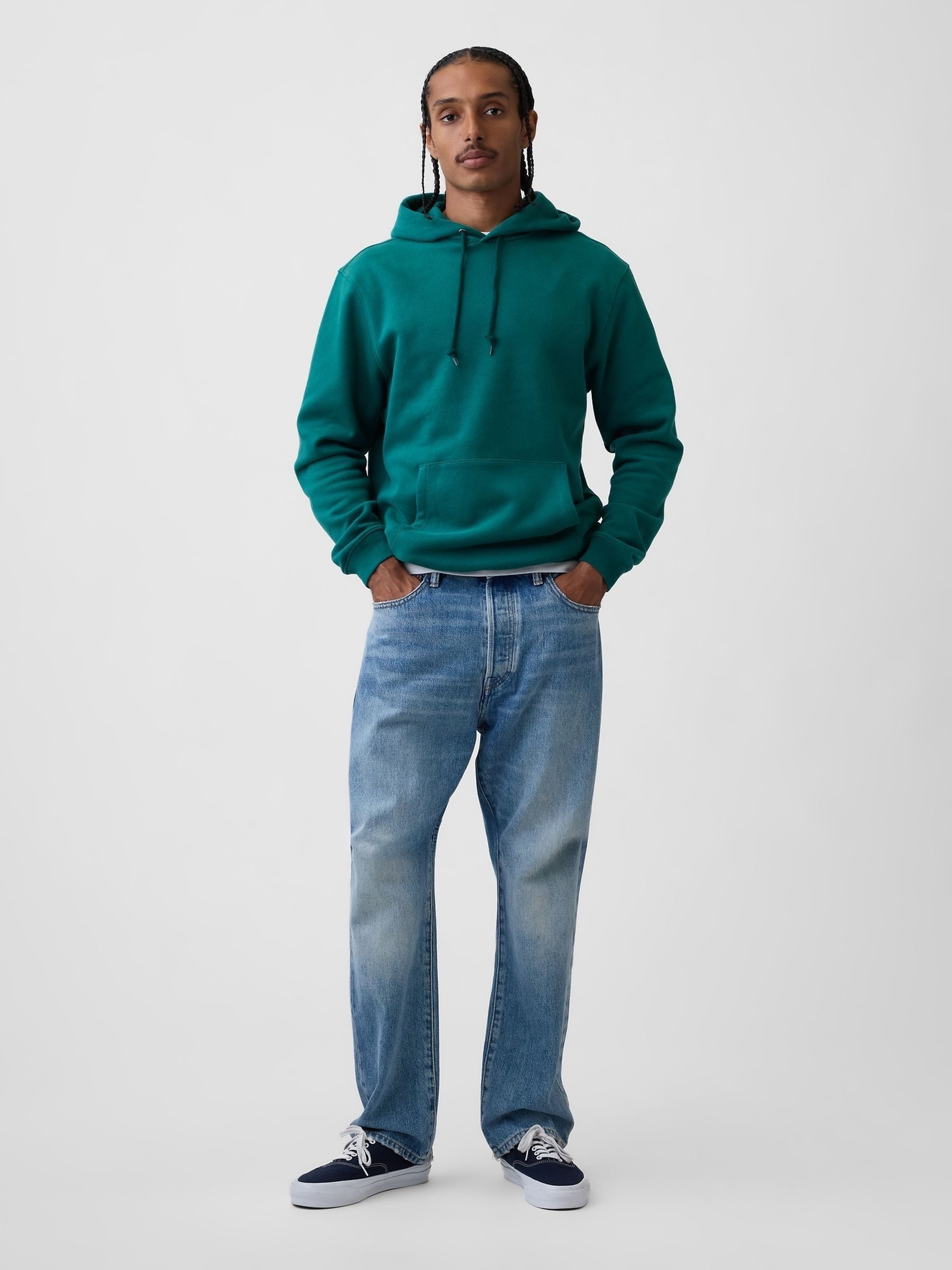 Green VintageSoft Relaxed Hoodie - Image 3 of 4