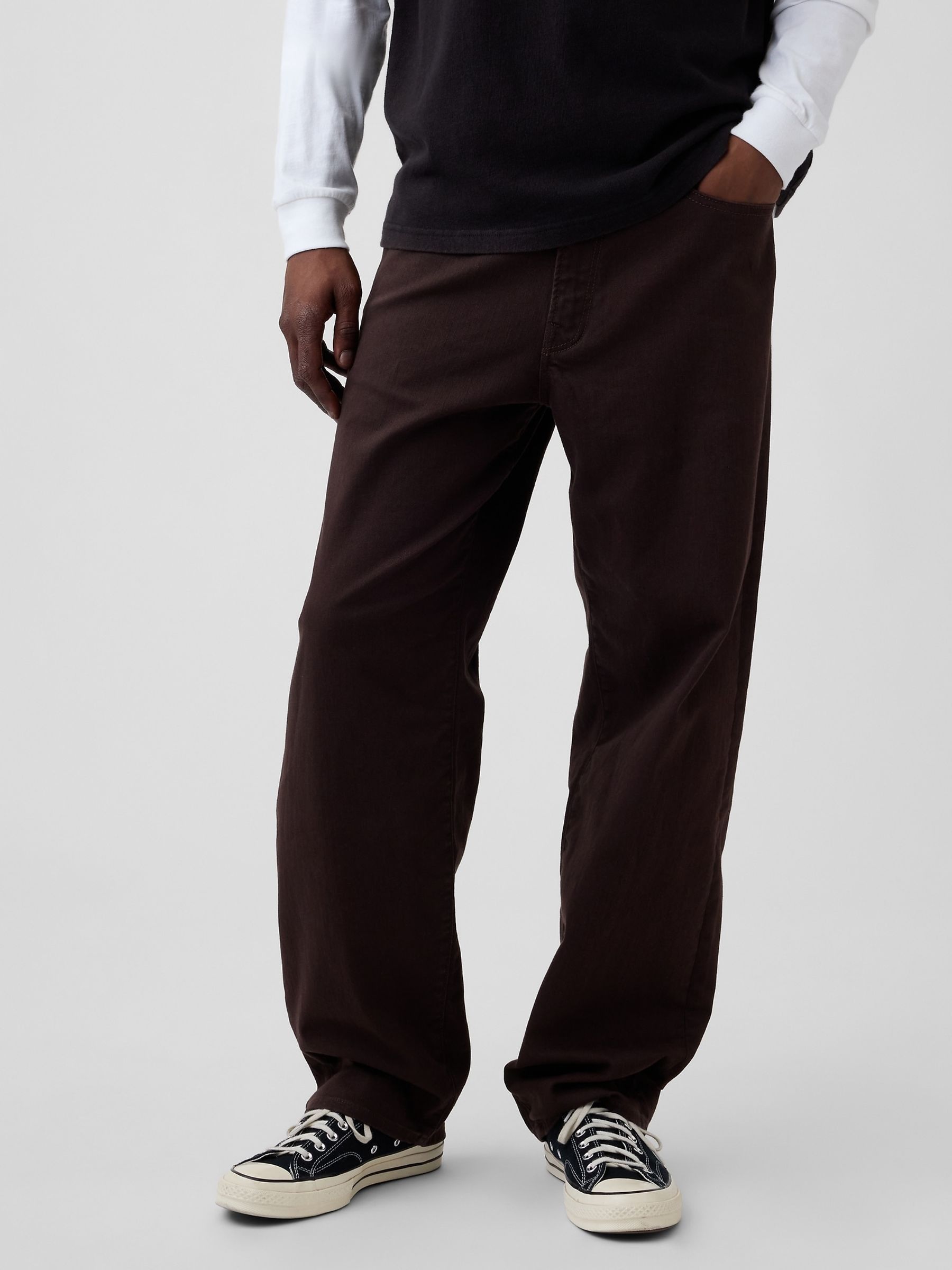 Brown Baggy Jeans - Image 1 of 6