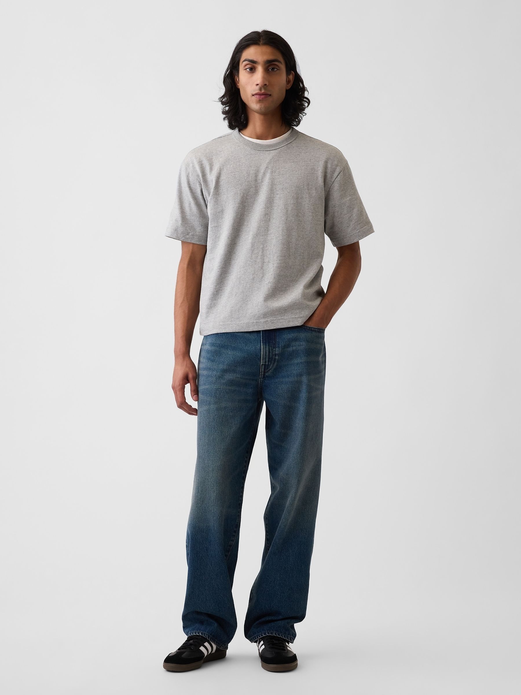 Medium Wash Baggy Jeans - Image 3 of 6