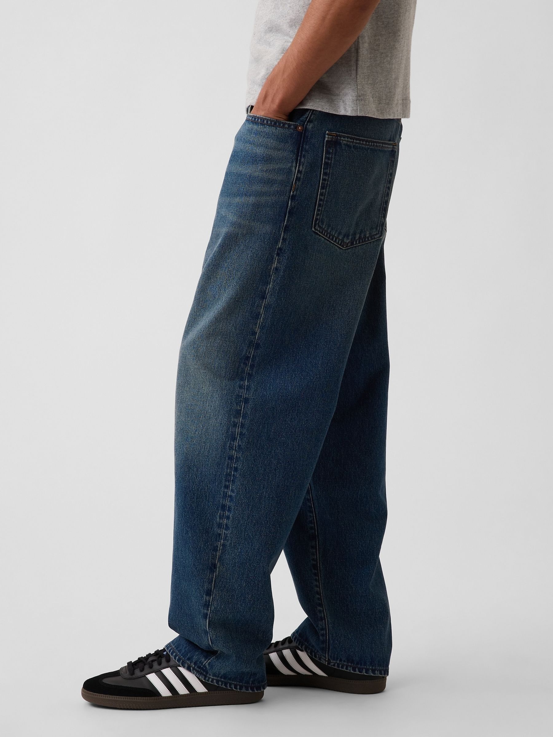 Medium Wash Baggy Jeans - Image 4 of 6