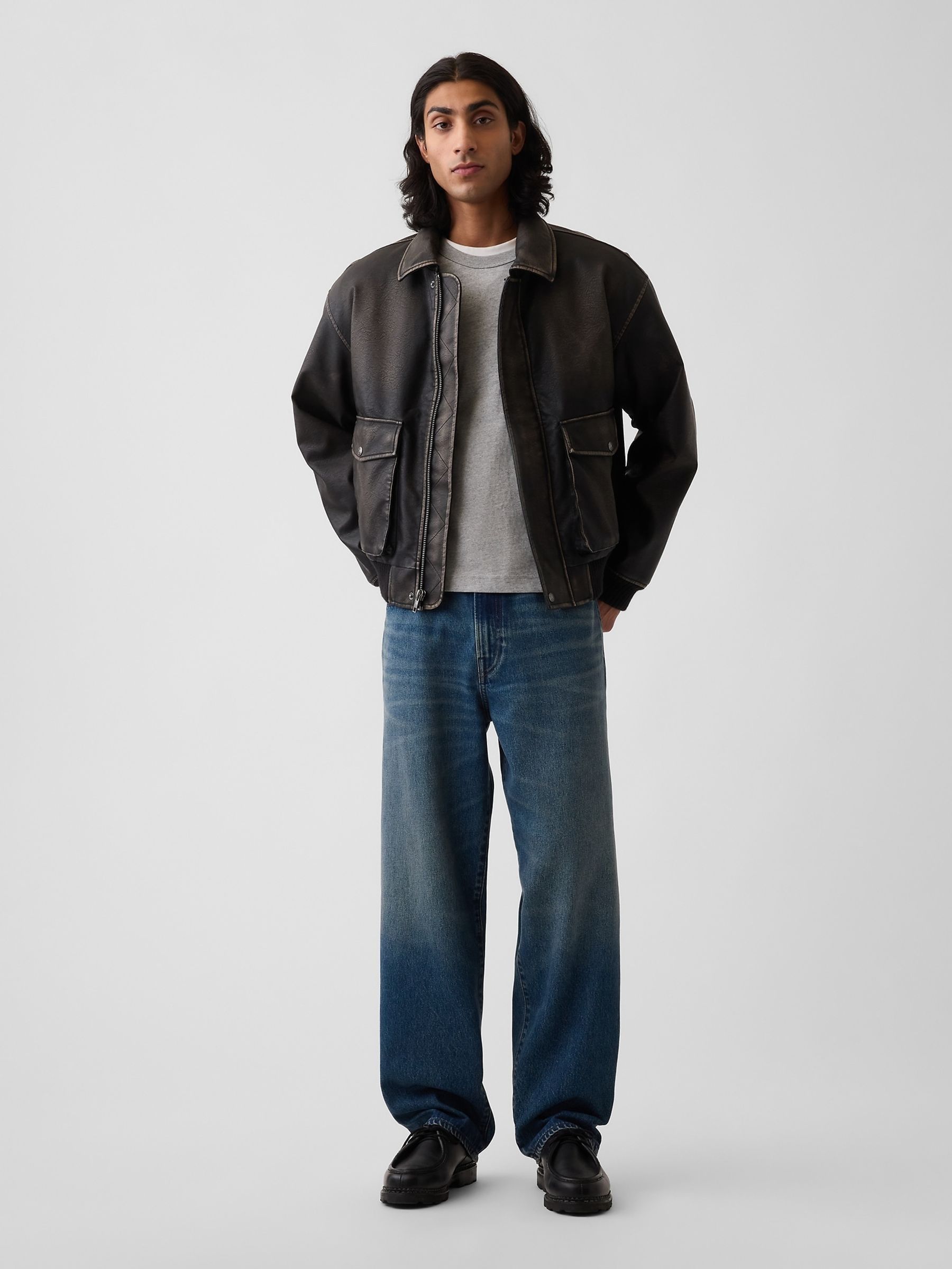 Medium Wash Baggy Jeans - Image 6 of 6 Medium Wash Baggy Jeans - Image 6 of 6