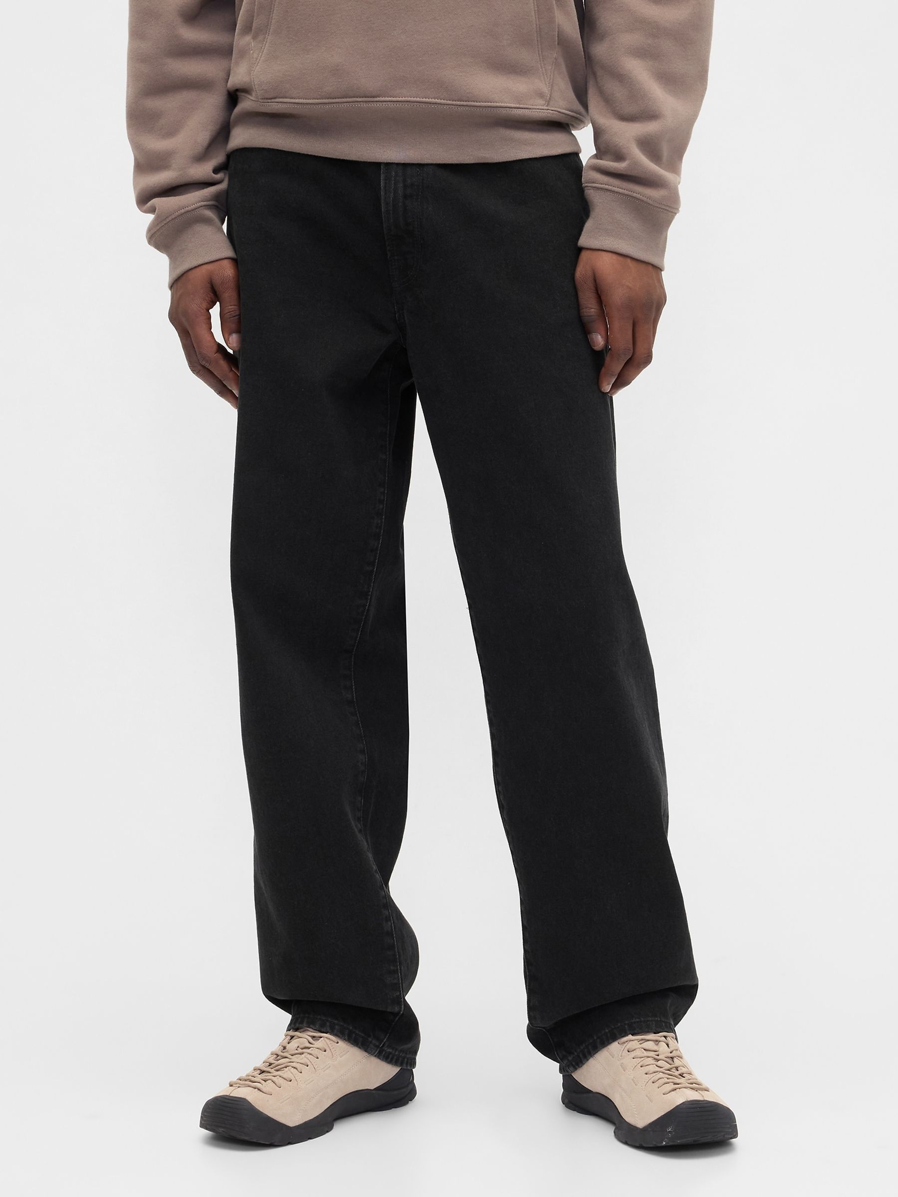 Black Baggy Jeans - Image 1 of 6