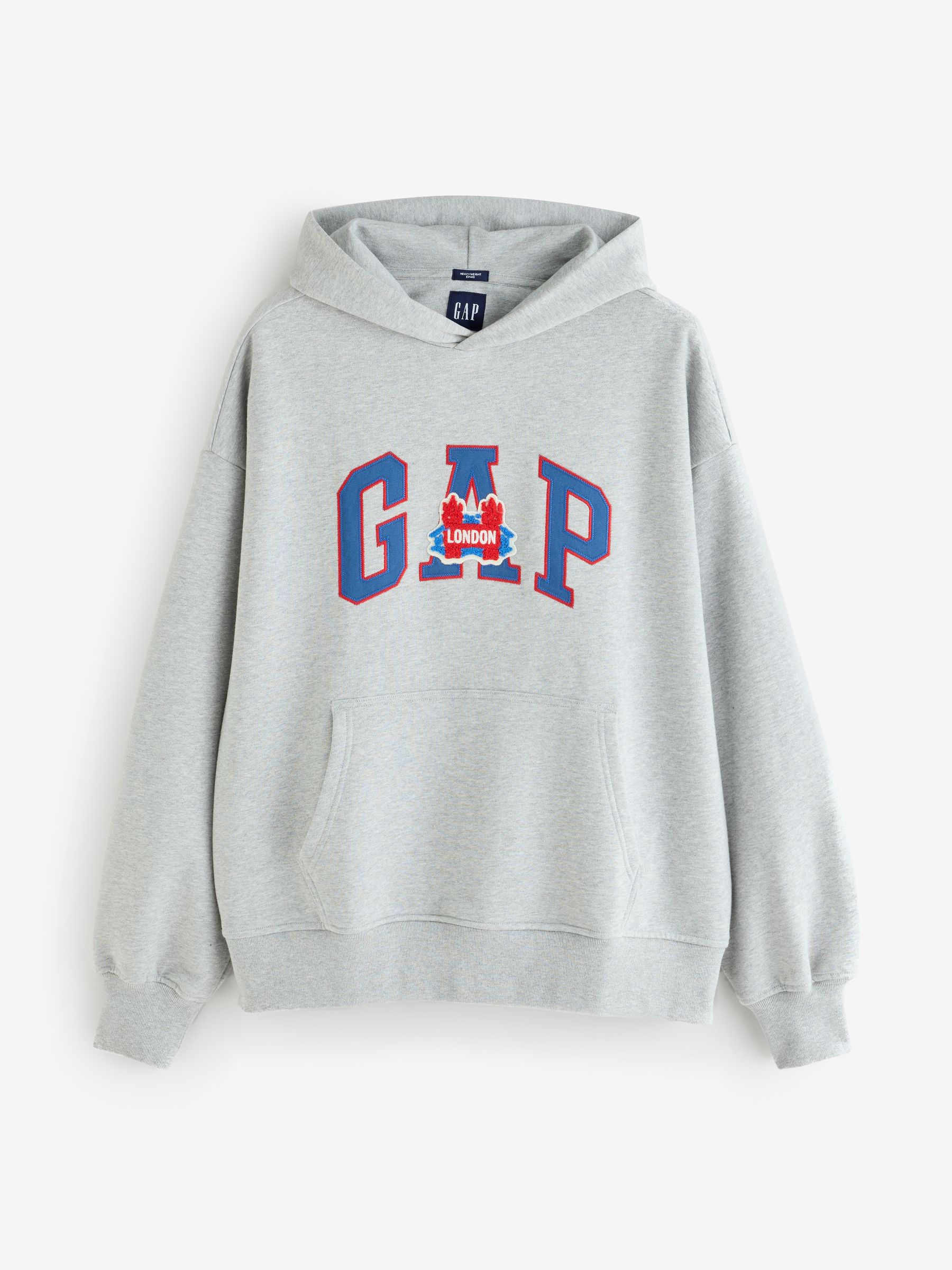 Grey Hoodie Logo London Pullover Hoodie - Image 1 of 4